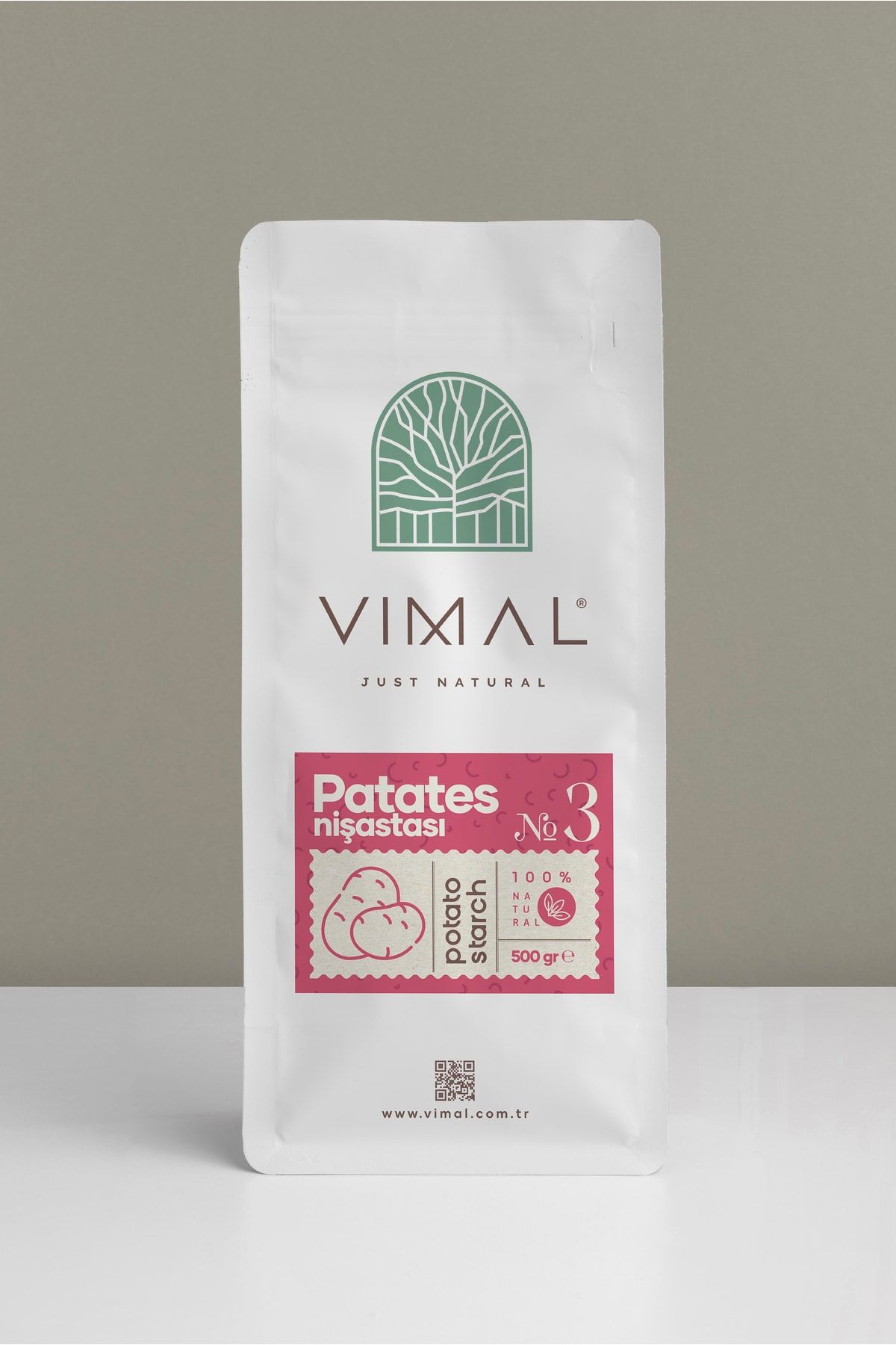 VIMAL Doğal Patates Nişastası 500 Gr Kilitli Ambalaj