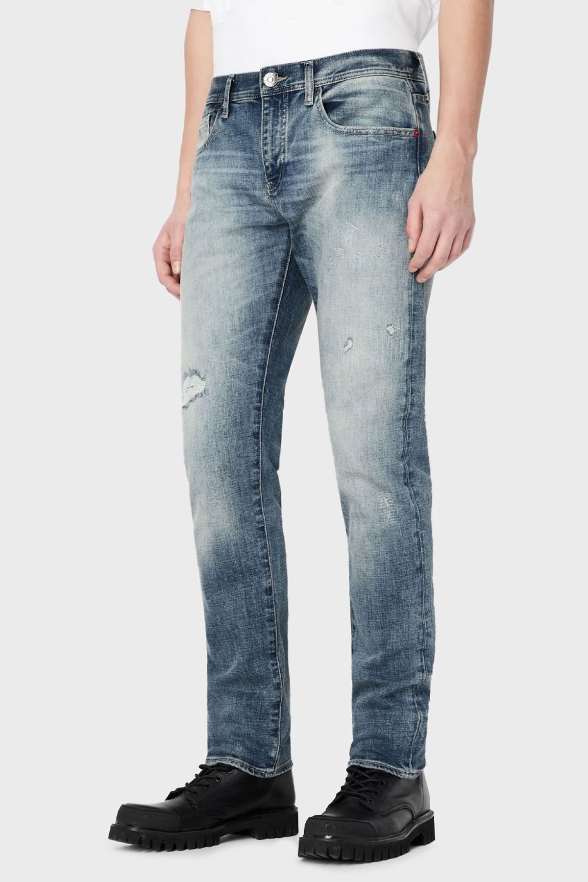 Armani Exchange Pamuklu Yüksek Bel Boru Paça Slim Fit J10 Jeans Erkek Kot Pantolon 3rzj10 Z1ydz 1500