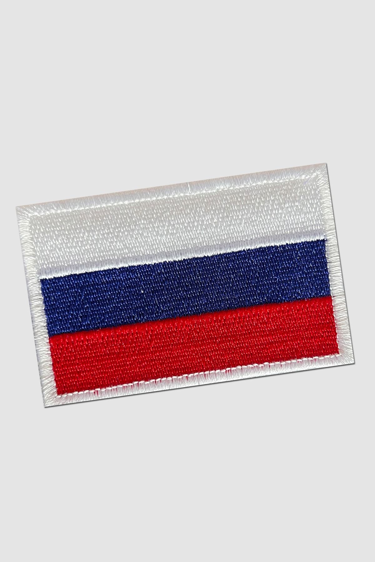 PEÇ Rusya Bayrağı -cırtlı Arma, Nakışlı Yama, Patch, Embroidered Patch, Embroidery, Flag, Russia, Velcro