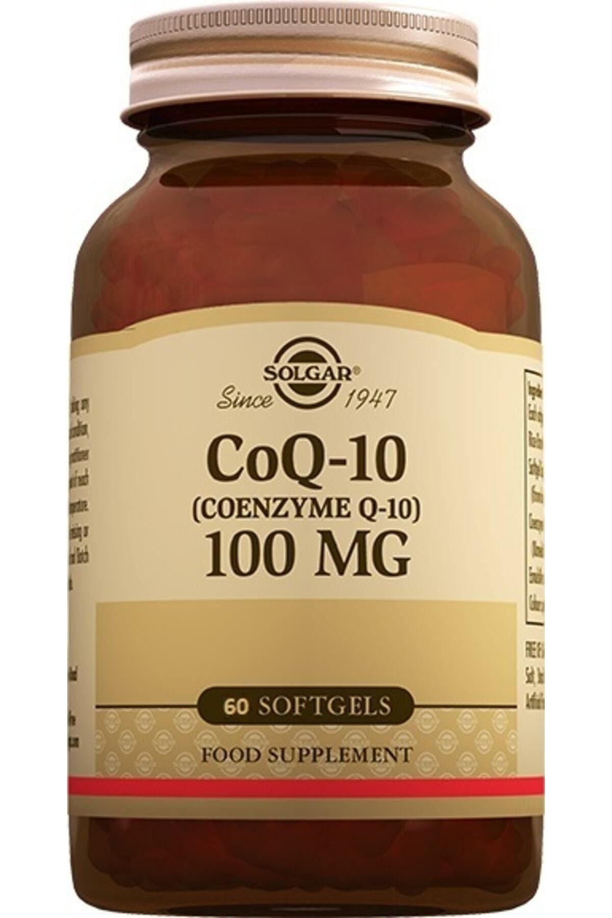 Solgar Coenzyme Q 10 100 Mg 60 Kapsül Coenzim Coq 10 Skt: 10-2025