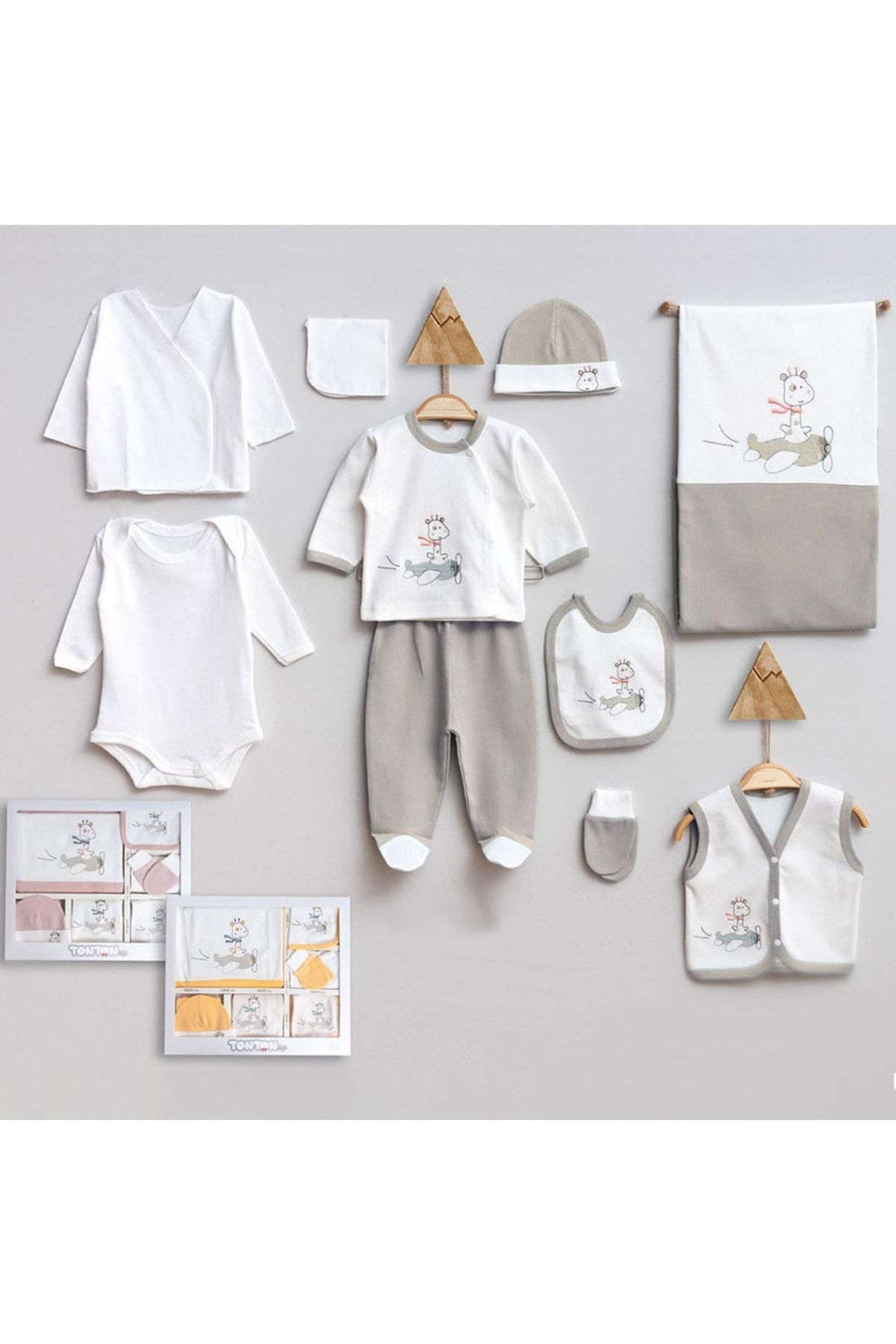 Gaye Bebek Hastane Çıkışı Lüx Set Pamuklu 10lu Set