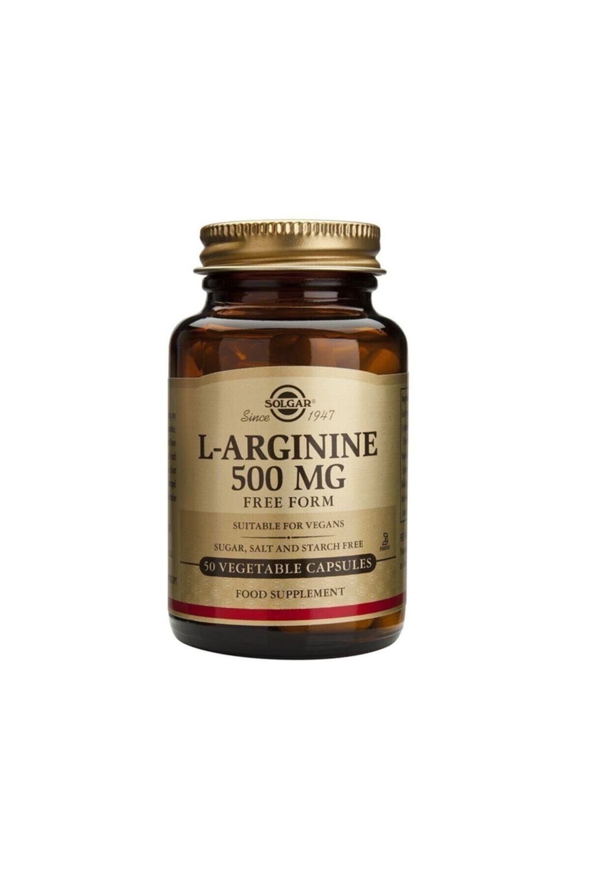 Solgar L-arginine 500 mg Free Form 50 Kapsül