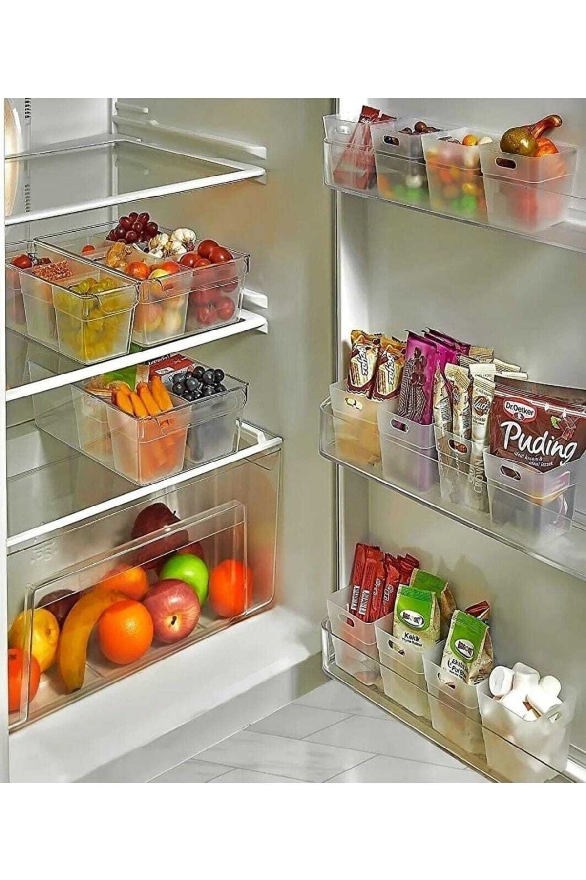 Genel Markalar 12'li Buzdolabı Organizer Mini Düzenleyici Dolap Içi