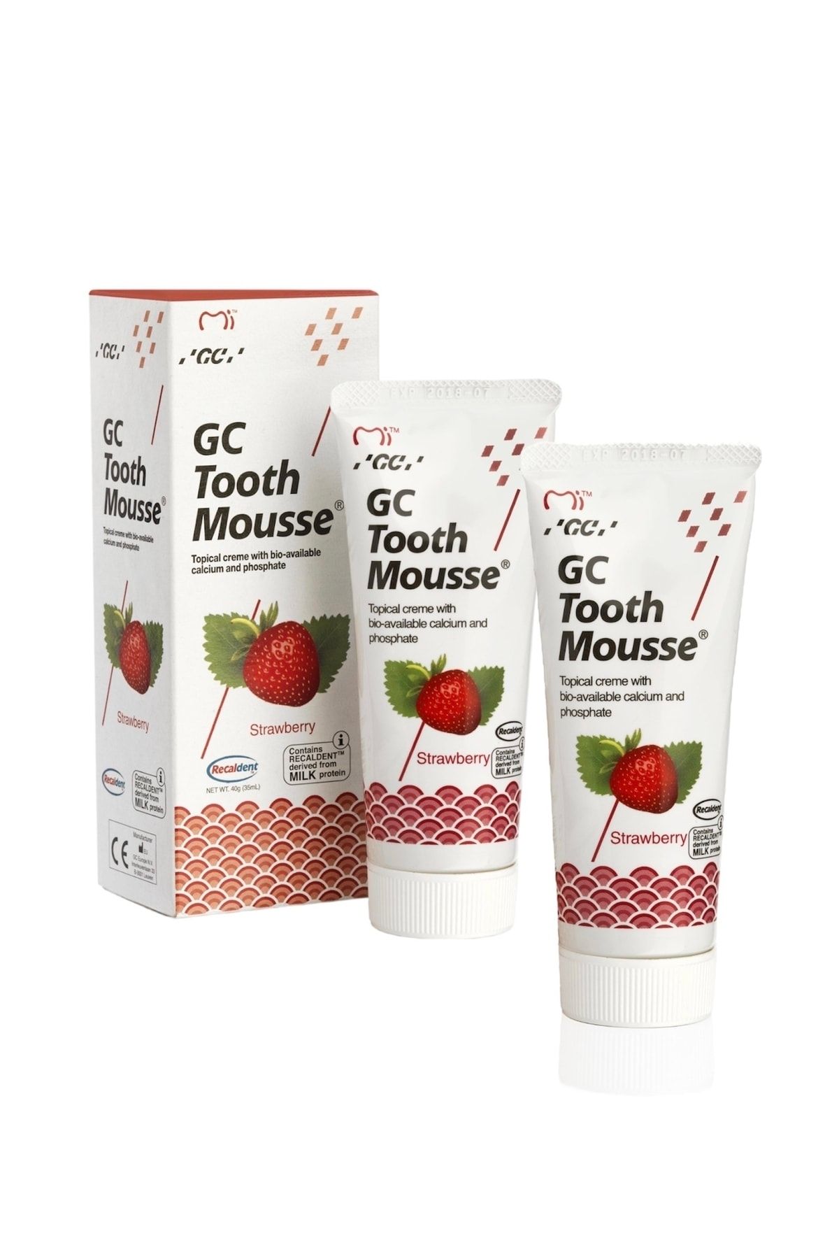 GC Tooth Mousse 2li Paket - Çilek Aromalı
