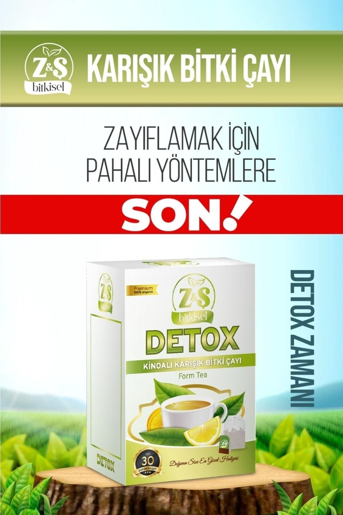ZŞ BİTKİSEL Detox Form Çayı Bitkisel Karışımlı Zayıflama 1 Çay 1