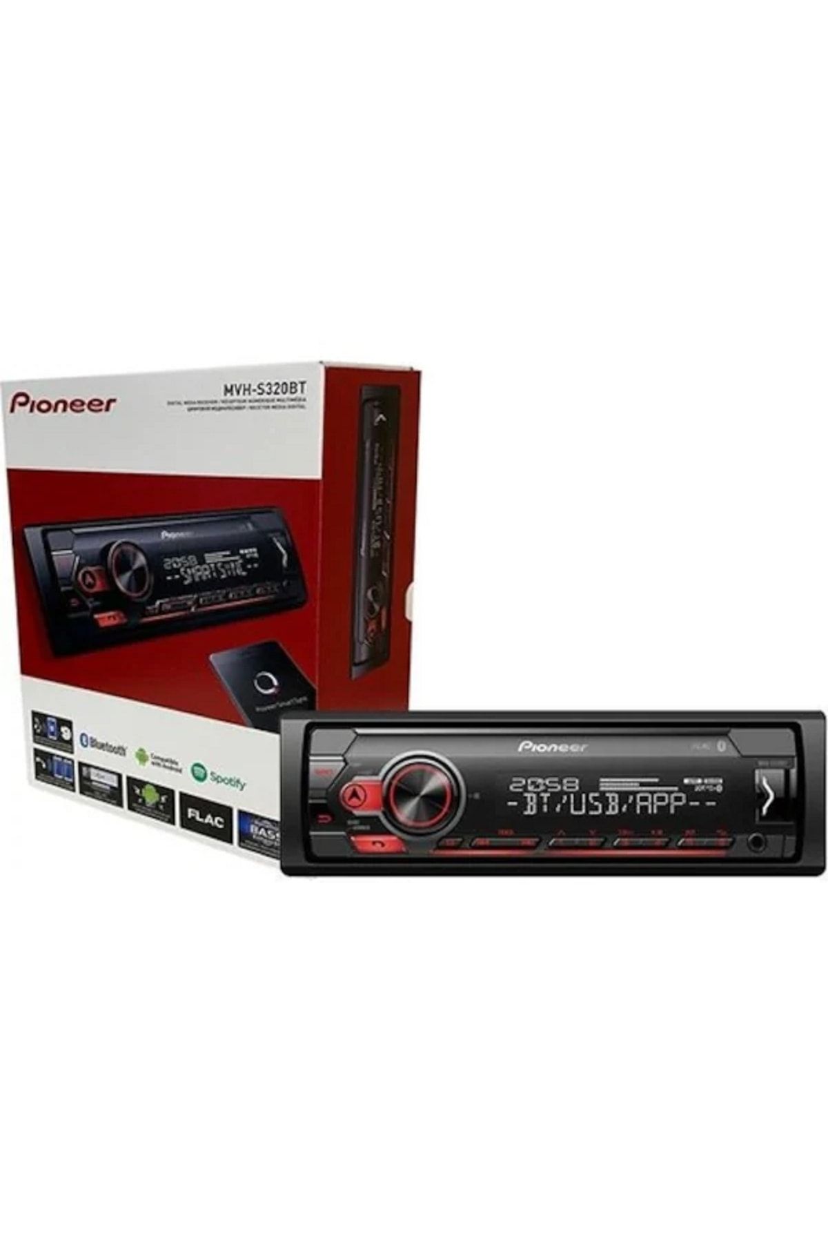 Pioneer Mvh-s320bt Bluetooth+usb+aux+mp3 Wma+wav+flac 4x50 Watt Oto Teyp