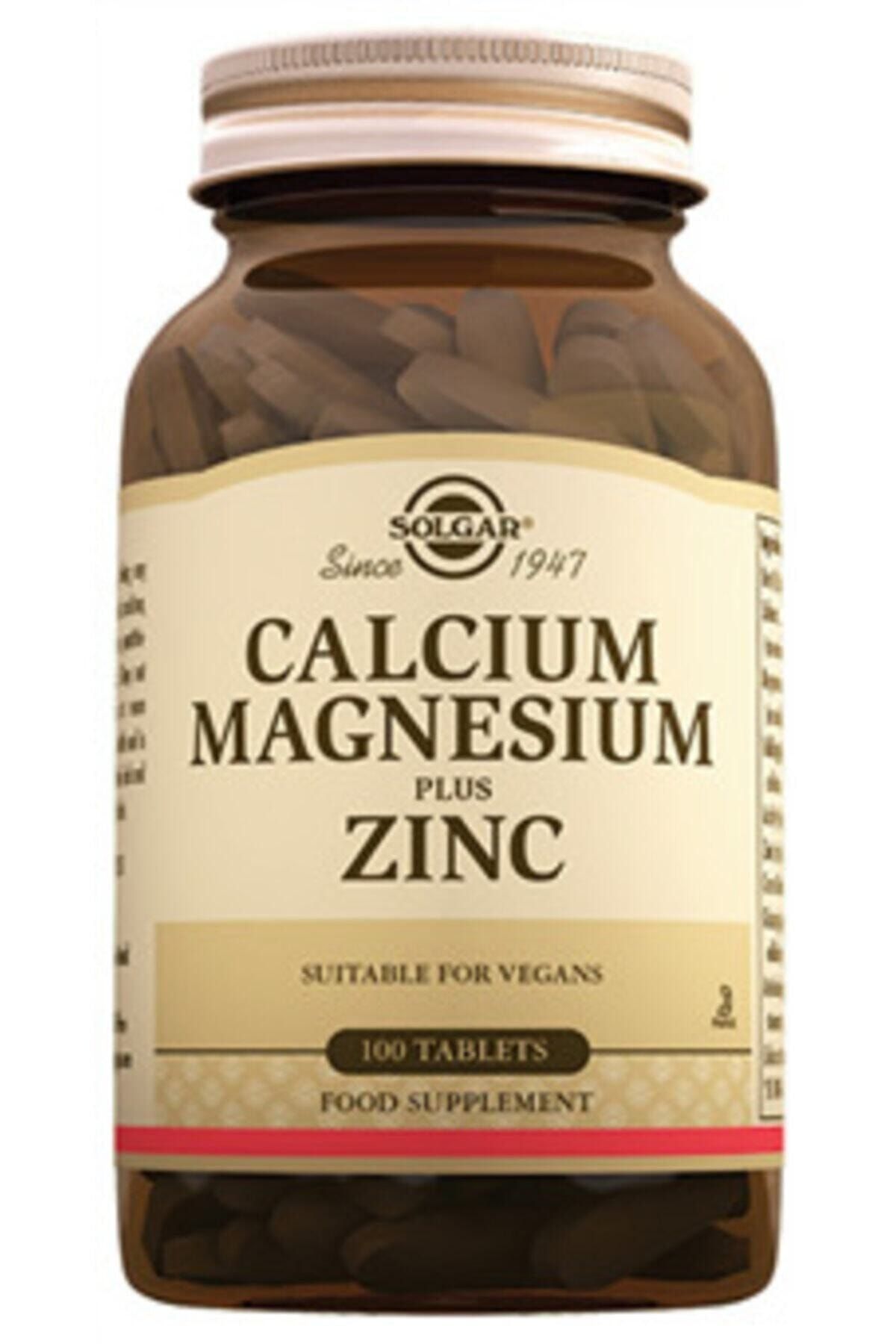 Solgar Kalsiyum Magnezyum Plus Zinc 100 Tablet