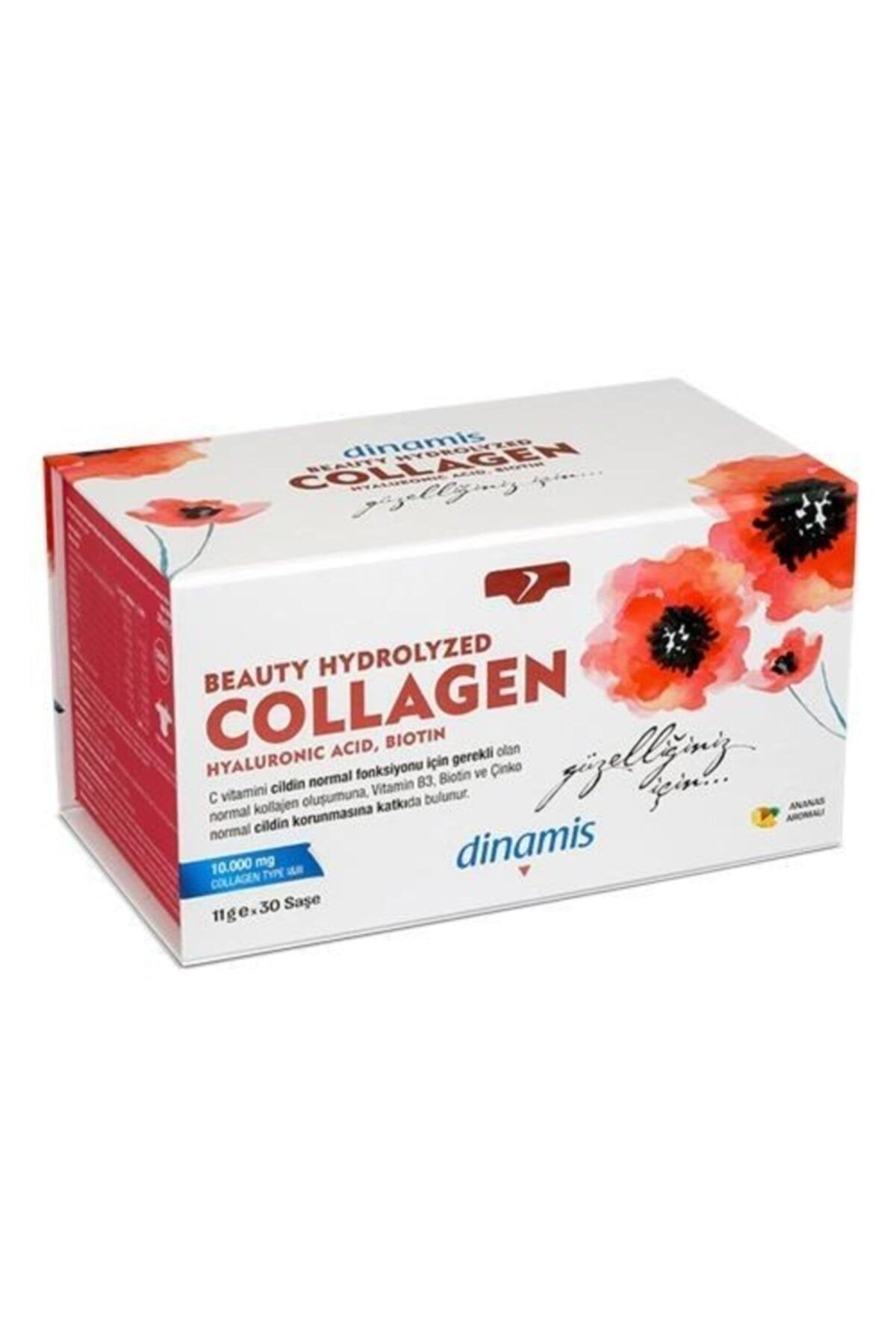 DİNAMİS Beauty Hydrolyzed Collagen 11gr 30 Şase - Ananas Aromalı