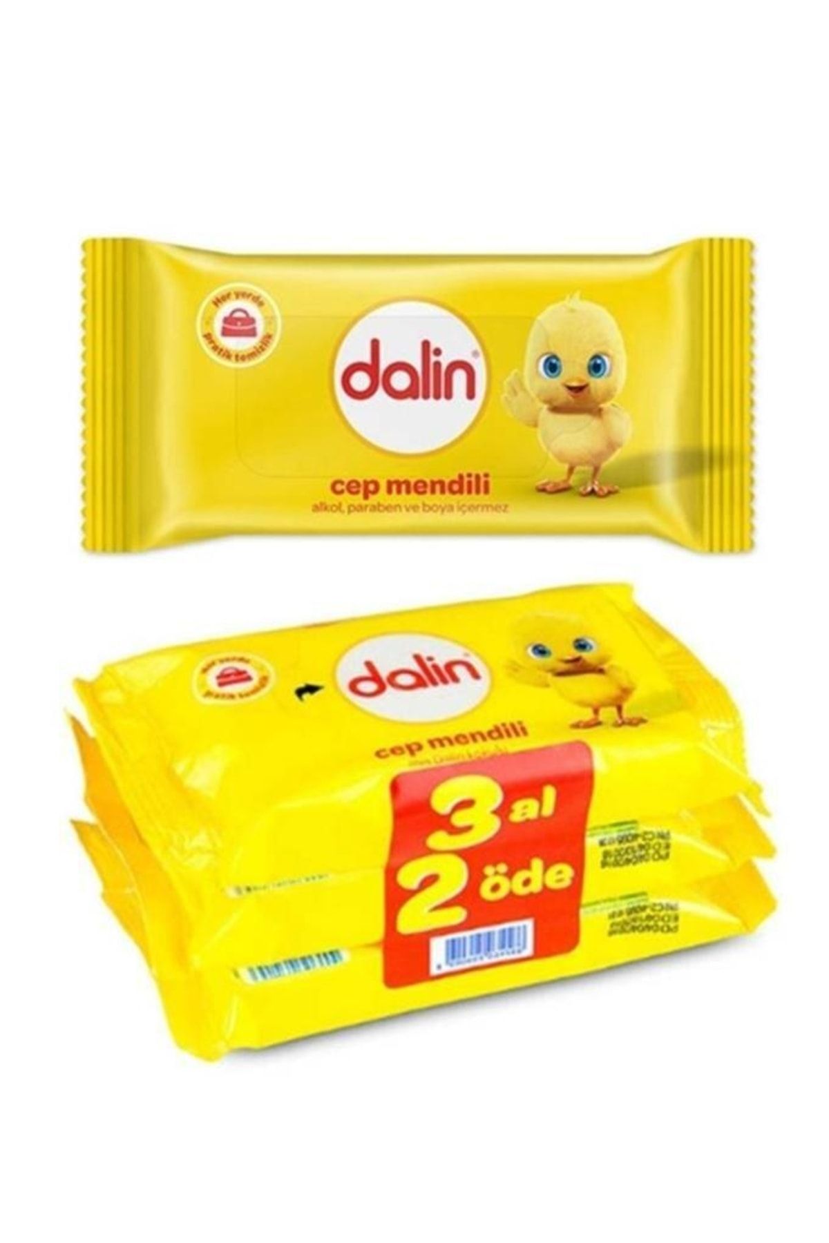 Dalin Islak Cep Mendili 15x3ad 3al 2öde Paket