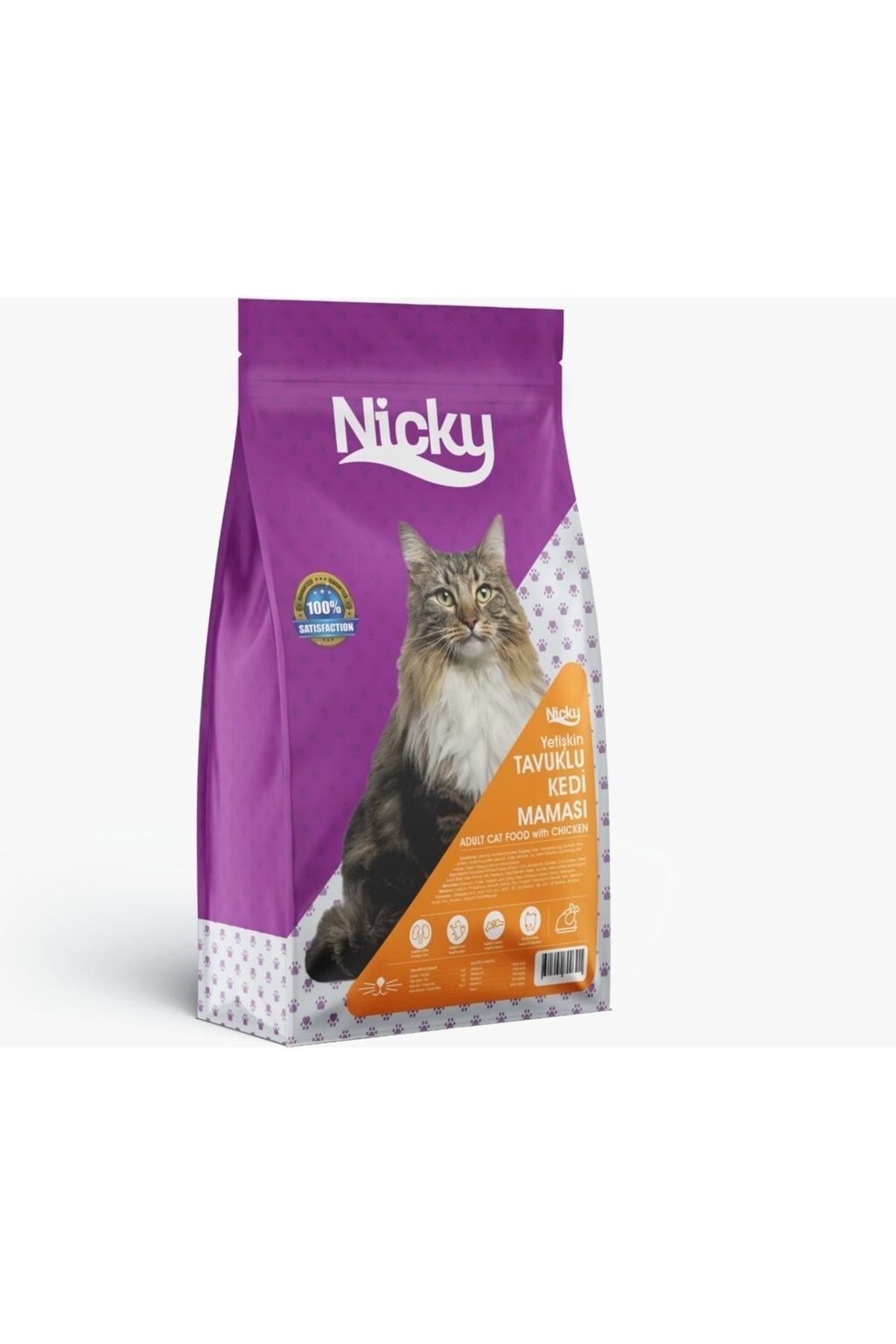 Nicky Yetişkin Tavuklu Kedi Maması - 15 Kg