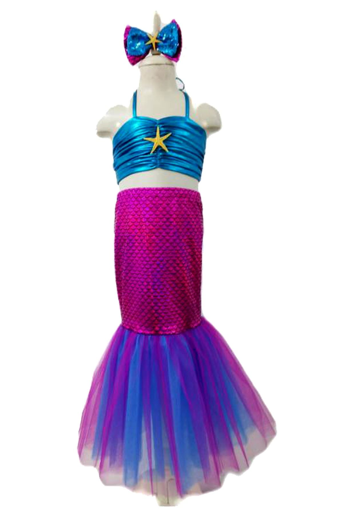 Gala Kostüm Deniz Kızı Çocuk Parti Kostümü