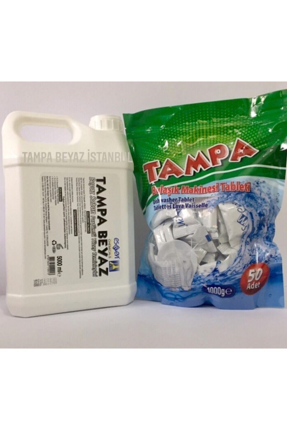 TAMPA Yüzey Temizleyici Beyaz Sabun Parfümlü 5 Lt & Bulaşık Makinesi Tableti