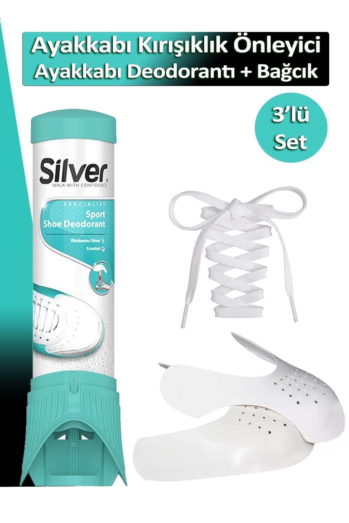 Dopar Ayakkabı Kırışıklık Önleyici Koruyucu M + Ayakkabı Koku Giderici Deodorantı + Bağcık 3'lü Bakım Seti