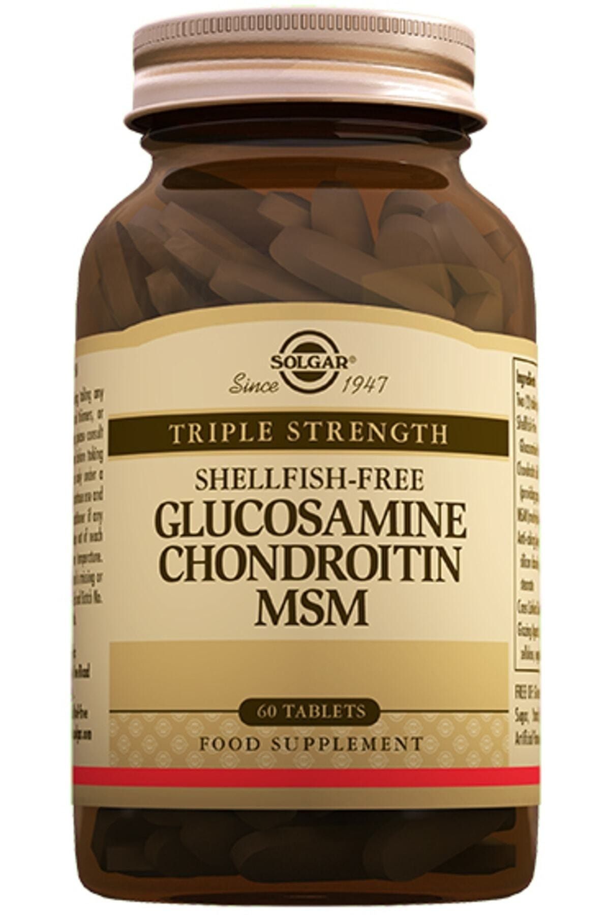 Solgar Glucosamine Chondroitin (glukozamin Glukosamin Kondroitin Msm 60 Tablet) Skt:06-2024