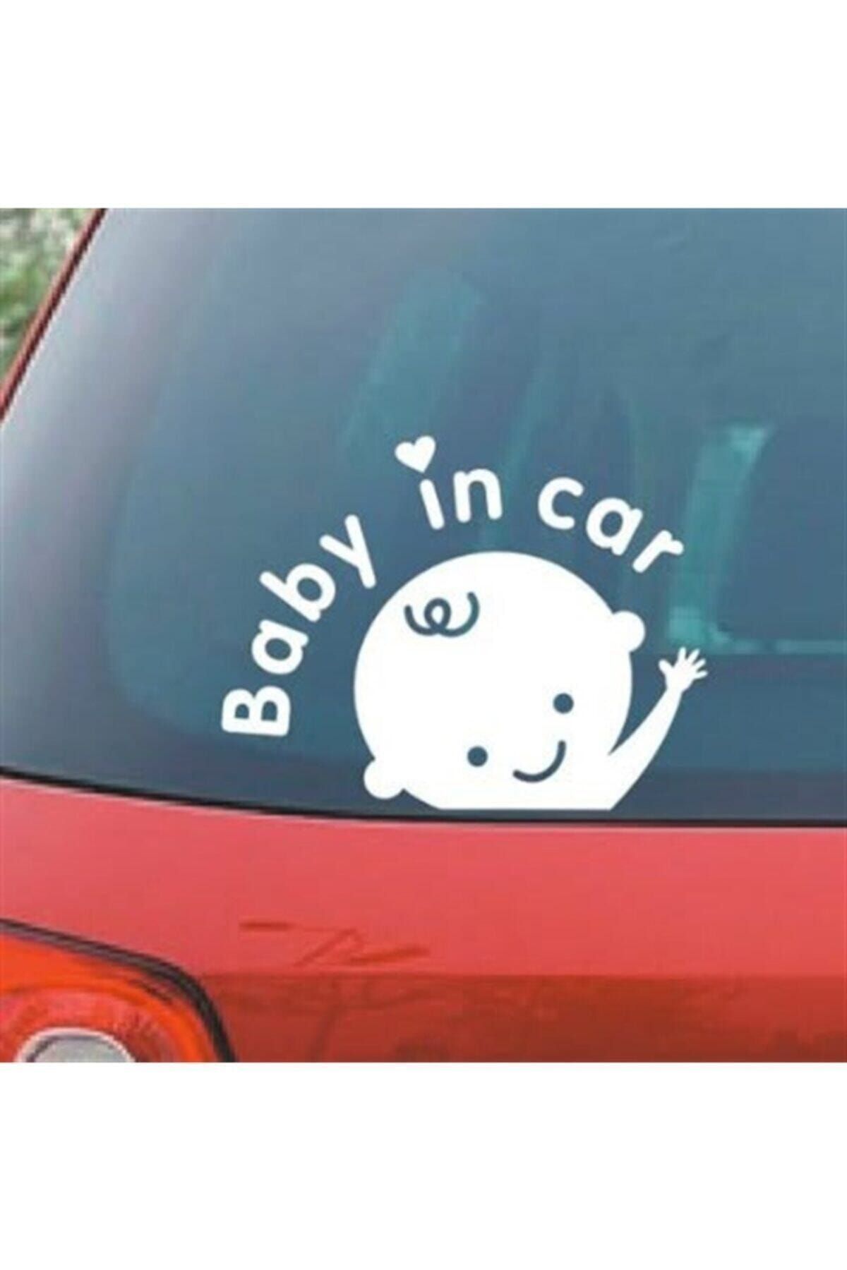 Genel Markalar Baby In Car Oto Cam Sticker 15*10 Cm