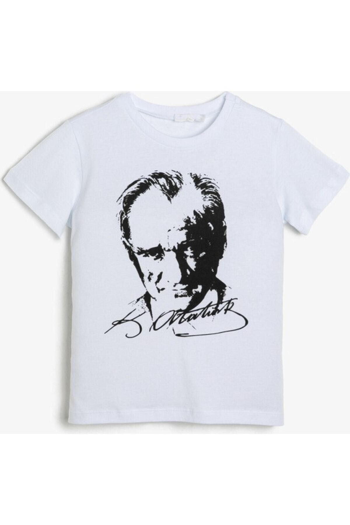 Eren Atatürk Baskılı, Siyah Ve Beyaz, Çocuk T-shirt