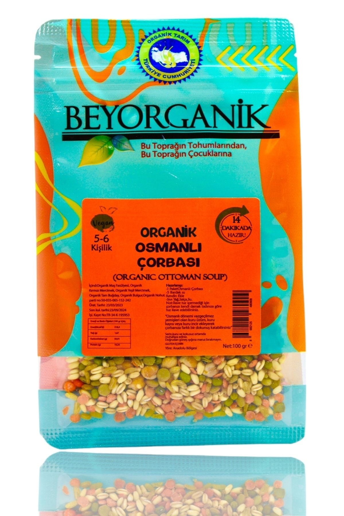 BEYORGANİK Organik Osmanlı Çorbası 14 Dakikada Hazır 100gr