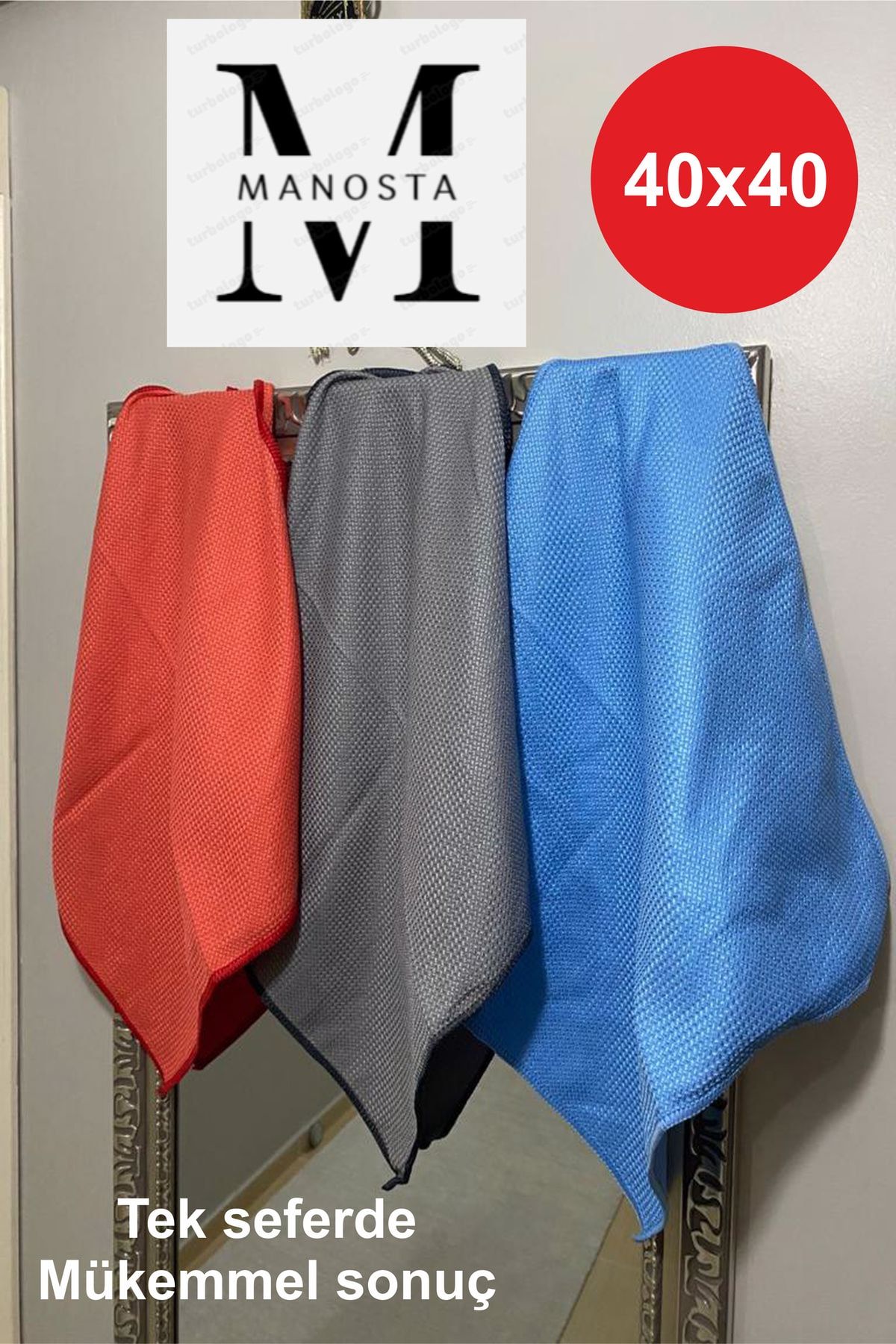 Manosta 1 Adet 40x40 Sihirli Mikrofiber Cam Ve Ayna Bezi