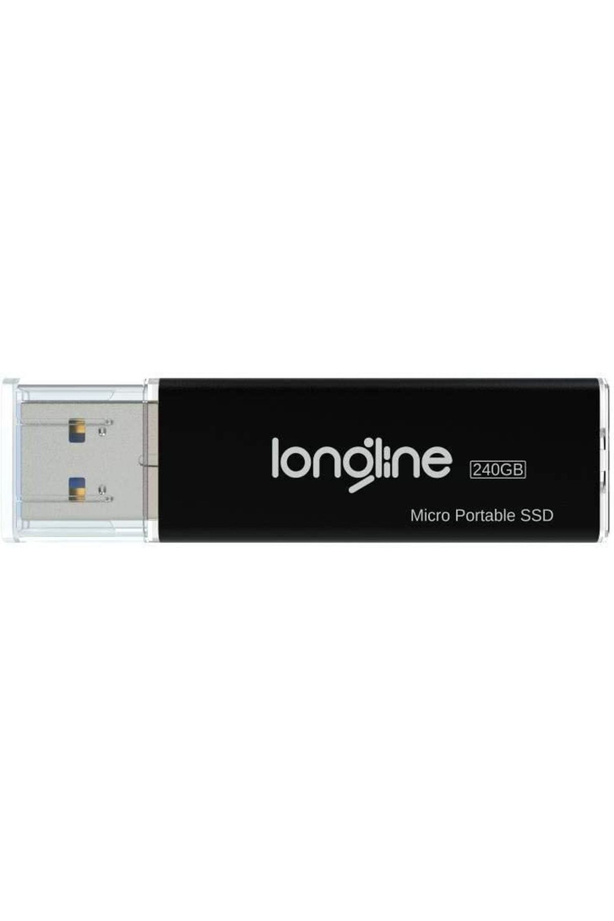 Longline Micro Portable 240gb Usb Ssd Flash Bellek Siyah 550/500mb/sn Okuma Yazma