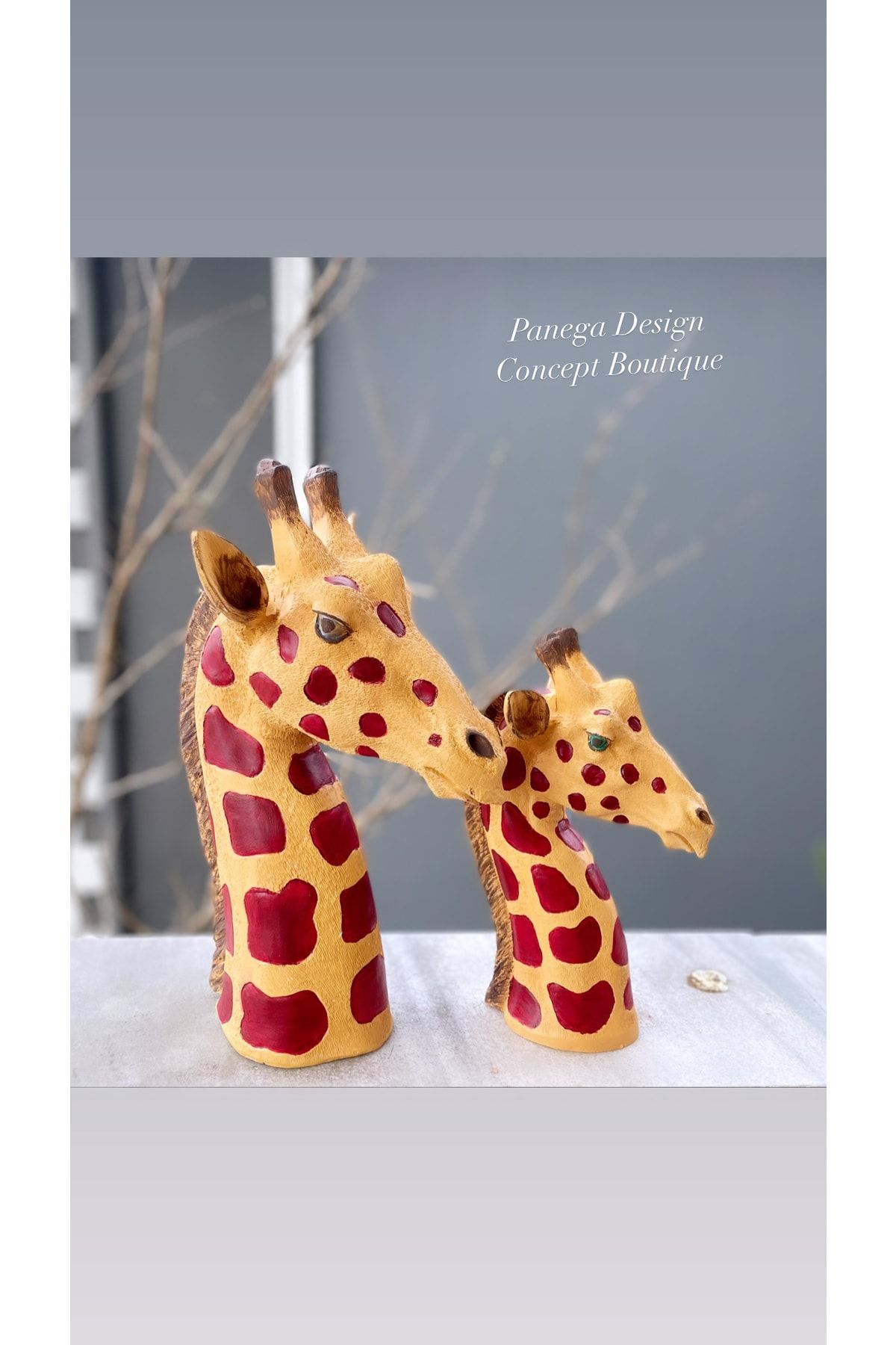 Panega Design Zürafa Takım 2’li Heykel