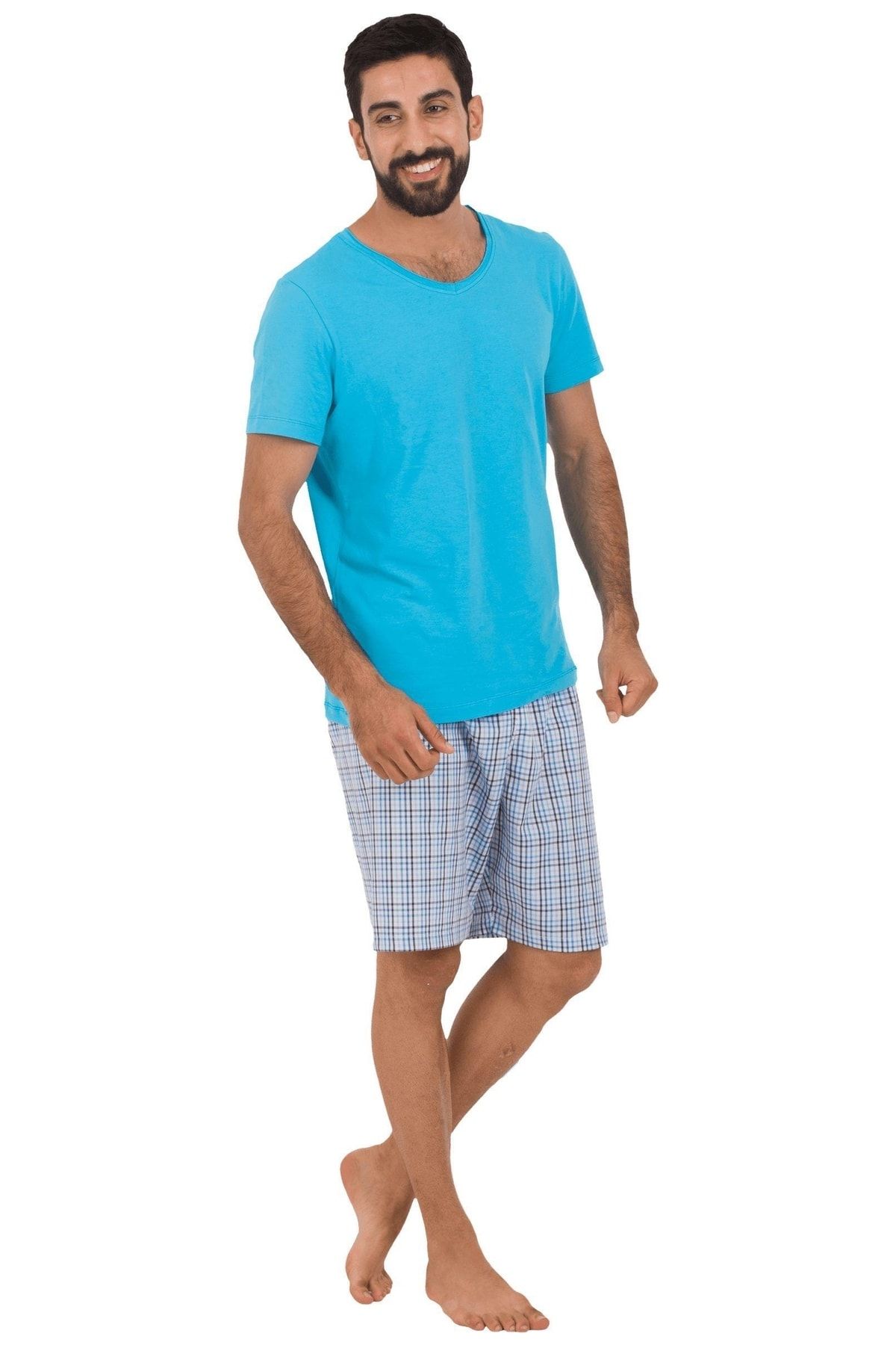 TheDon Baba-oğul Model Erkek Şort-tişört Takımı Desen 1