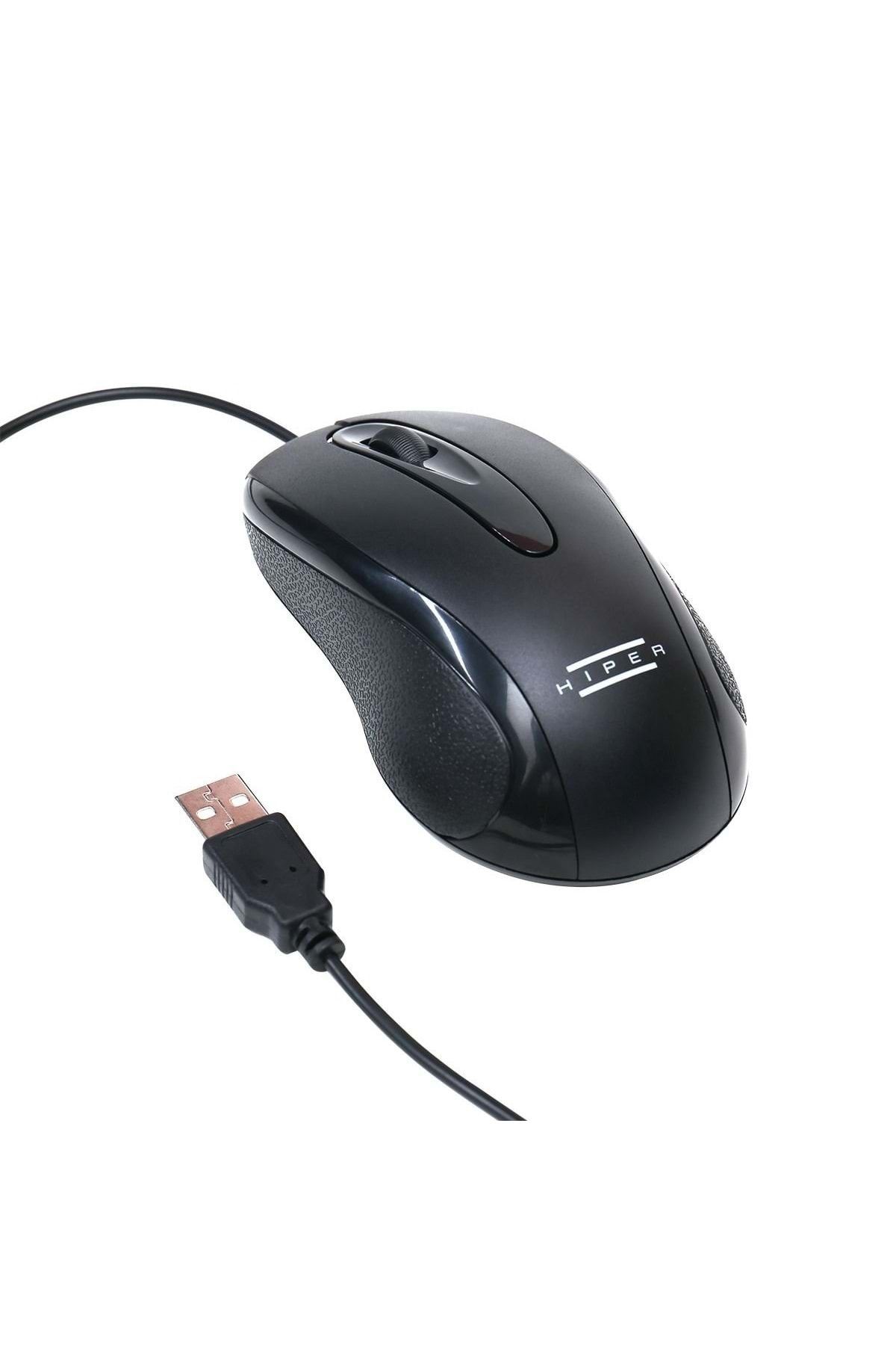 Hiper M-395 Optik Mouse USB Kablolu Siyah 