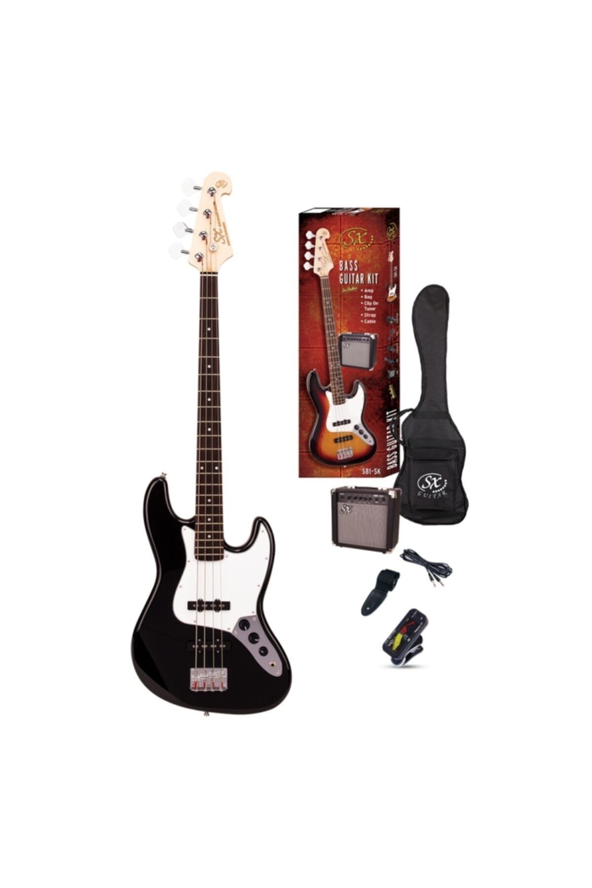 SX Sb1-sk-bk Bas Gitar Seti