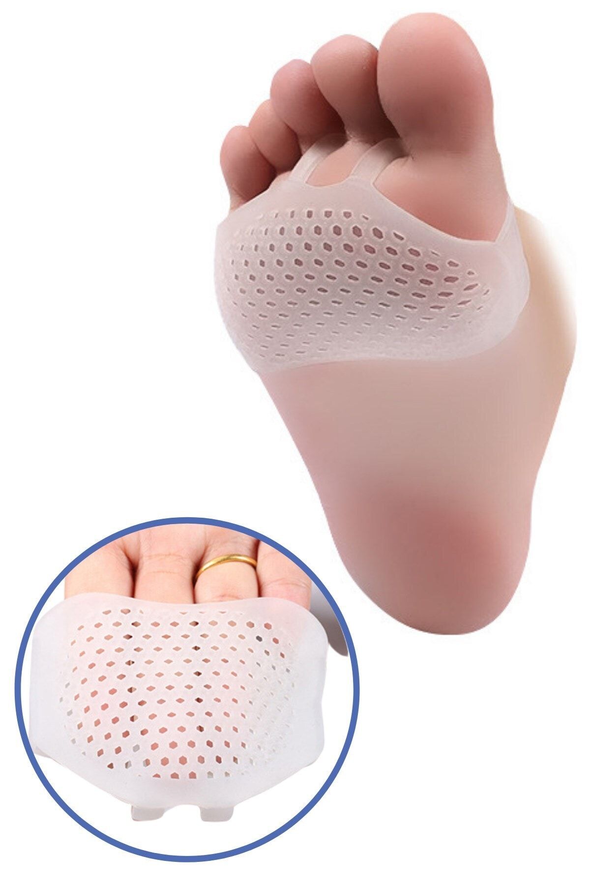 Buffer Ayak Parmak Koruyucu Silikon Bunyon Topuklu Ayakkabı Vurma Önleyici Çift Ped