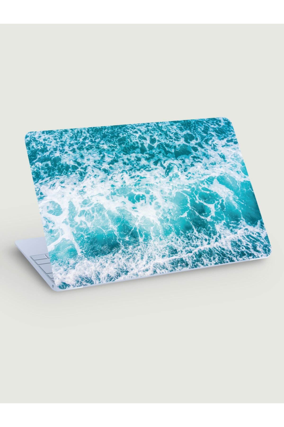 akcepazar Dalgalı Deniz Temalı Dizüstü Bilgisayar Sticker