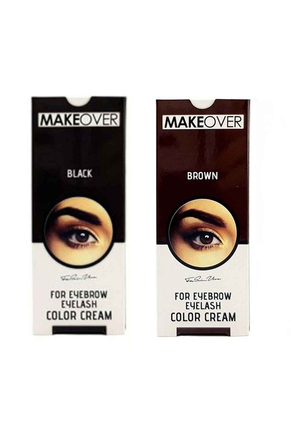 Makeover Magic Kaş Kirpik Boyası Deneme Seti- Siyah+kahverengi