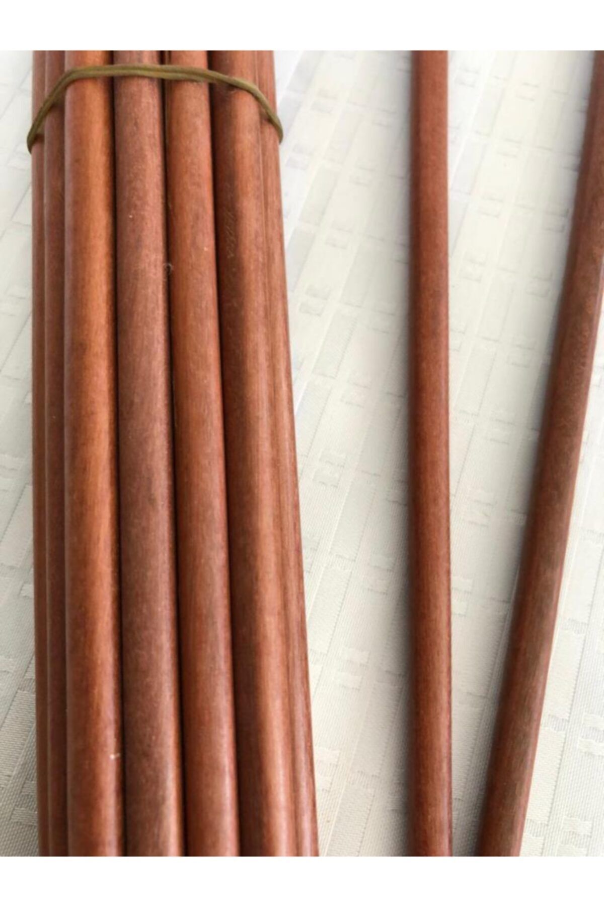 Kahverengi Ahşap Sedef Süslü Chop Sticks 10 Çift IR7339