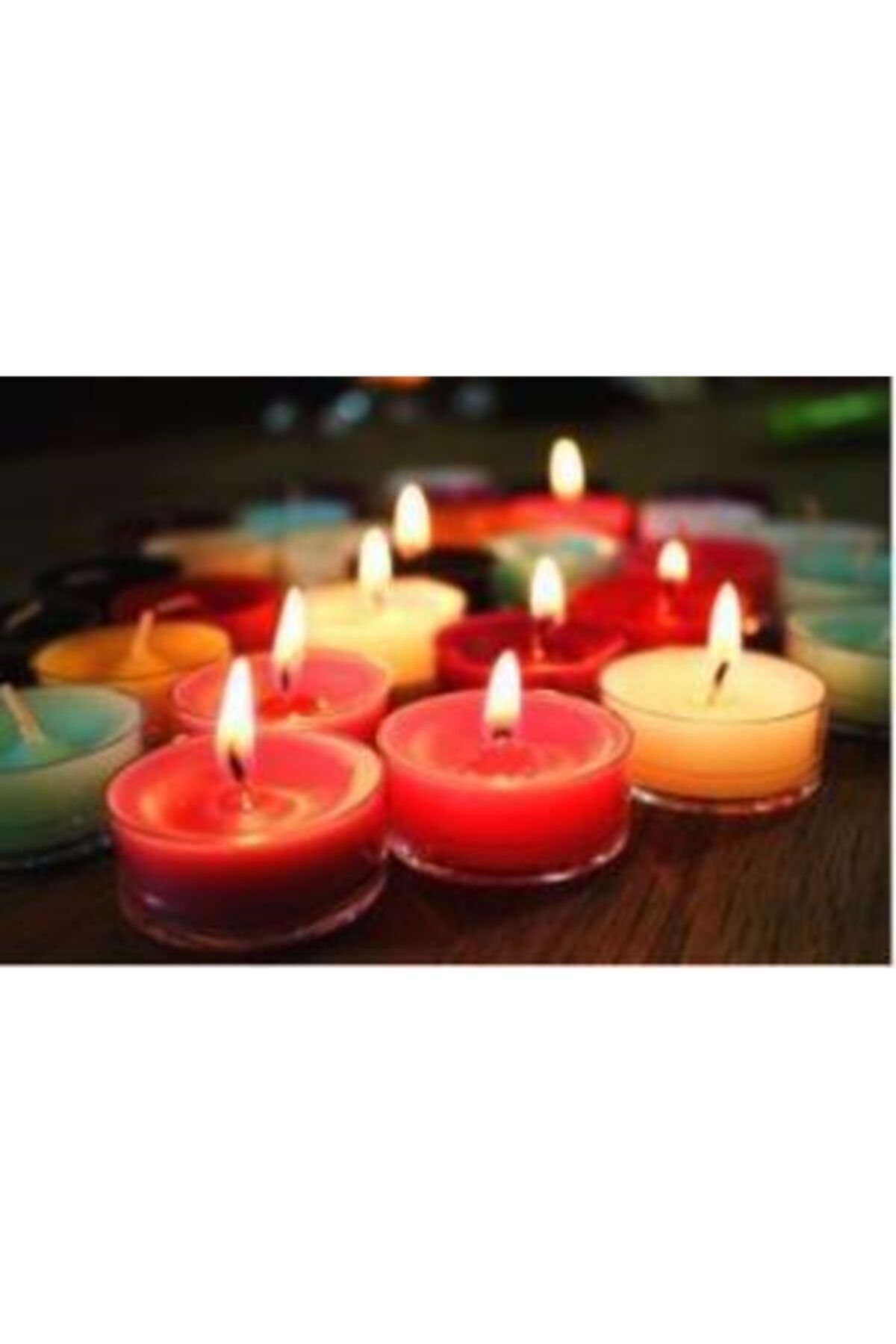 Leva Tealight Mum Karışık Renkli 30'lu 231290