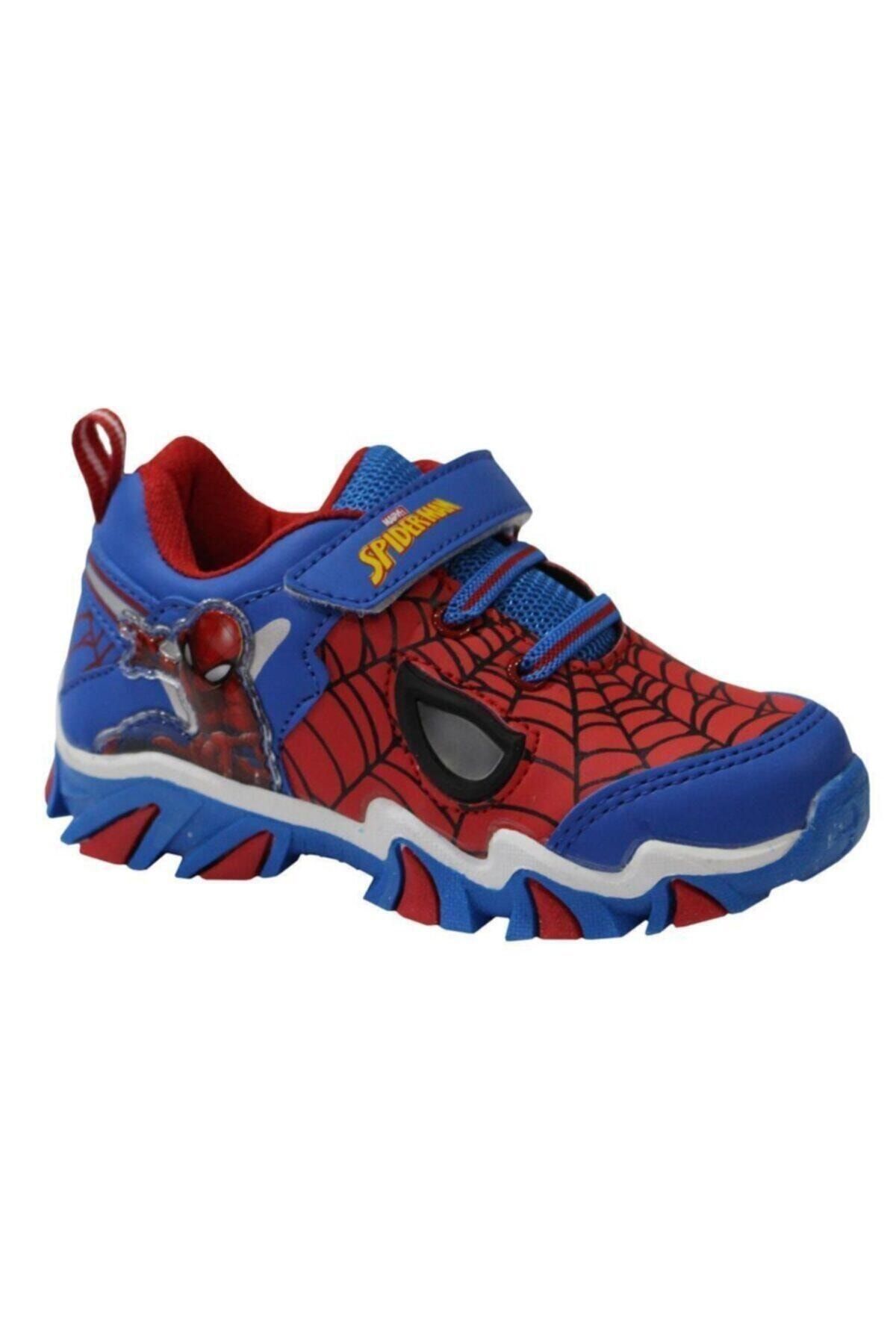 Spiderman Örümcek Adam Işıklı Masko.p1fx Mavi Erkek Çocuk Spor Ayakkabı