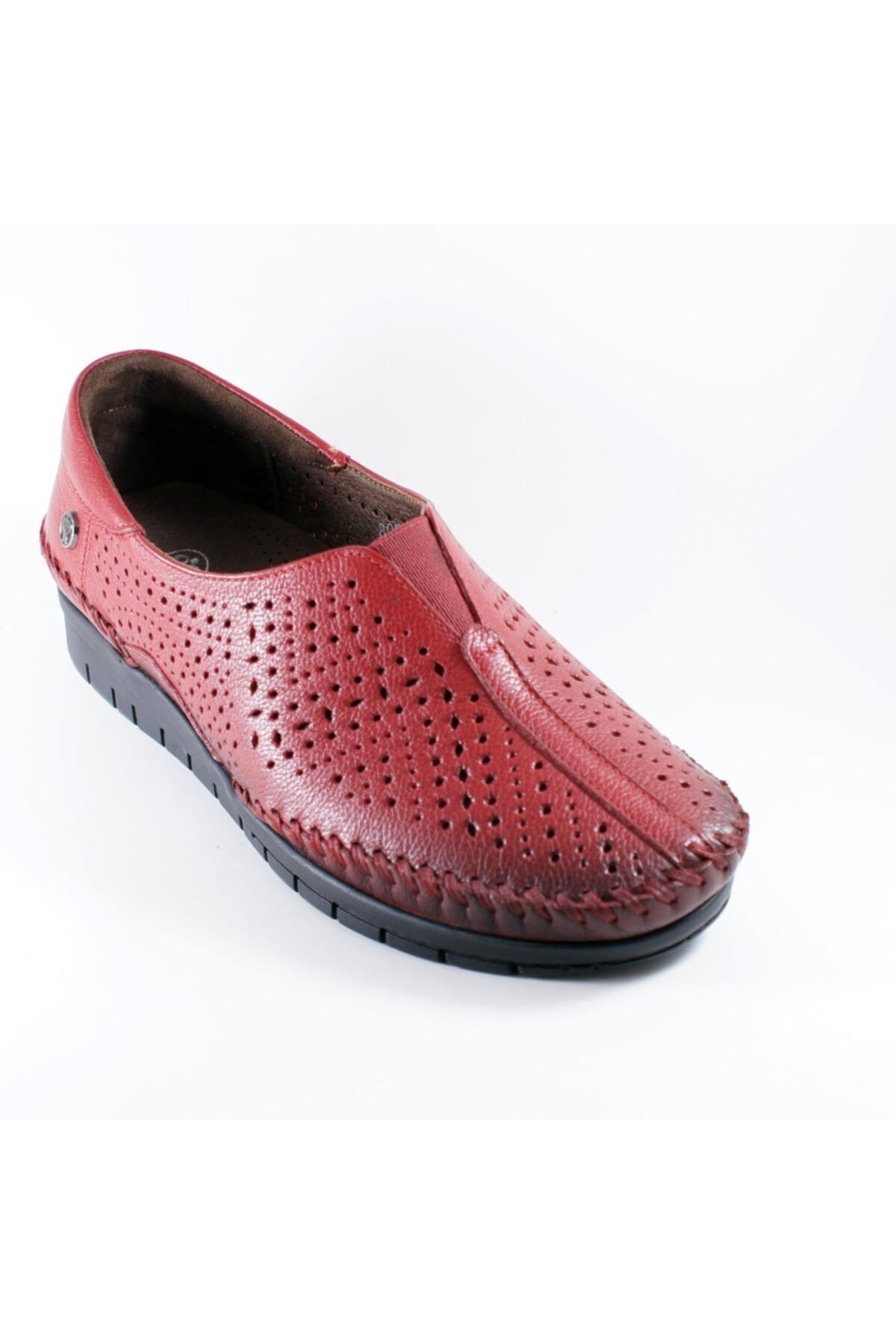 Forelli Kadın Kırmızı Deri Ortopedi Ayakkabı 23409