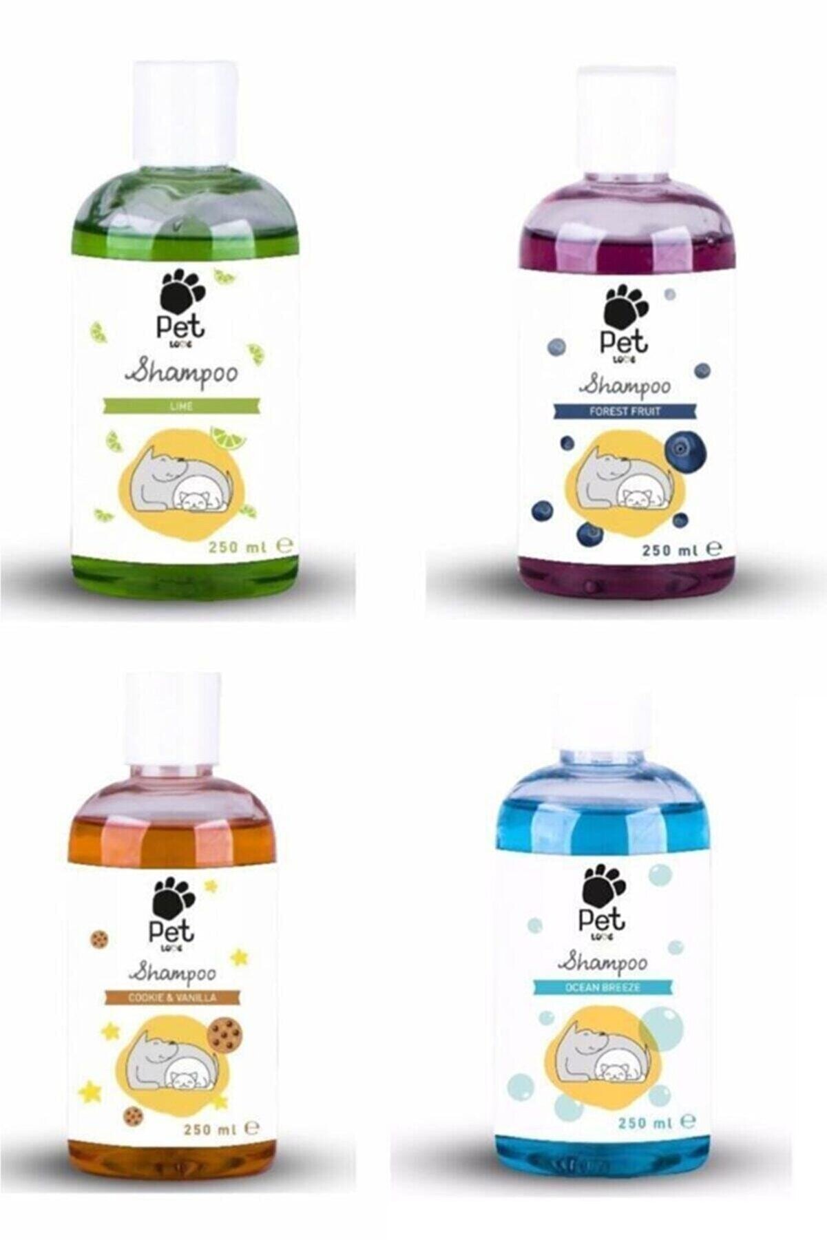 Pet Love Kedi & Köpek Şampuanı Karma Set 250 ml X 4 Adet