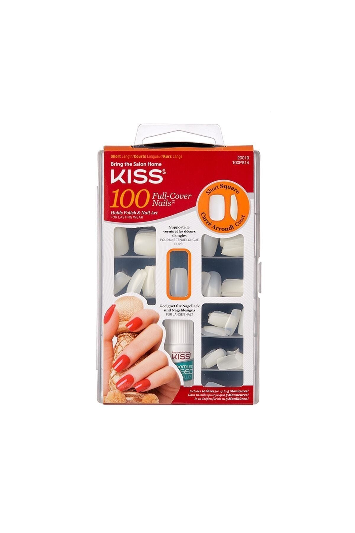Kiss Renksiz Takma Tırnak Seti Ypıştırıcılı 100'lü Paket - 100ps14c - 731509200195