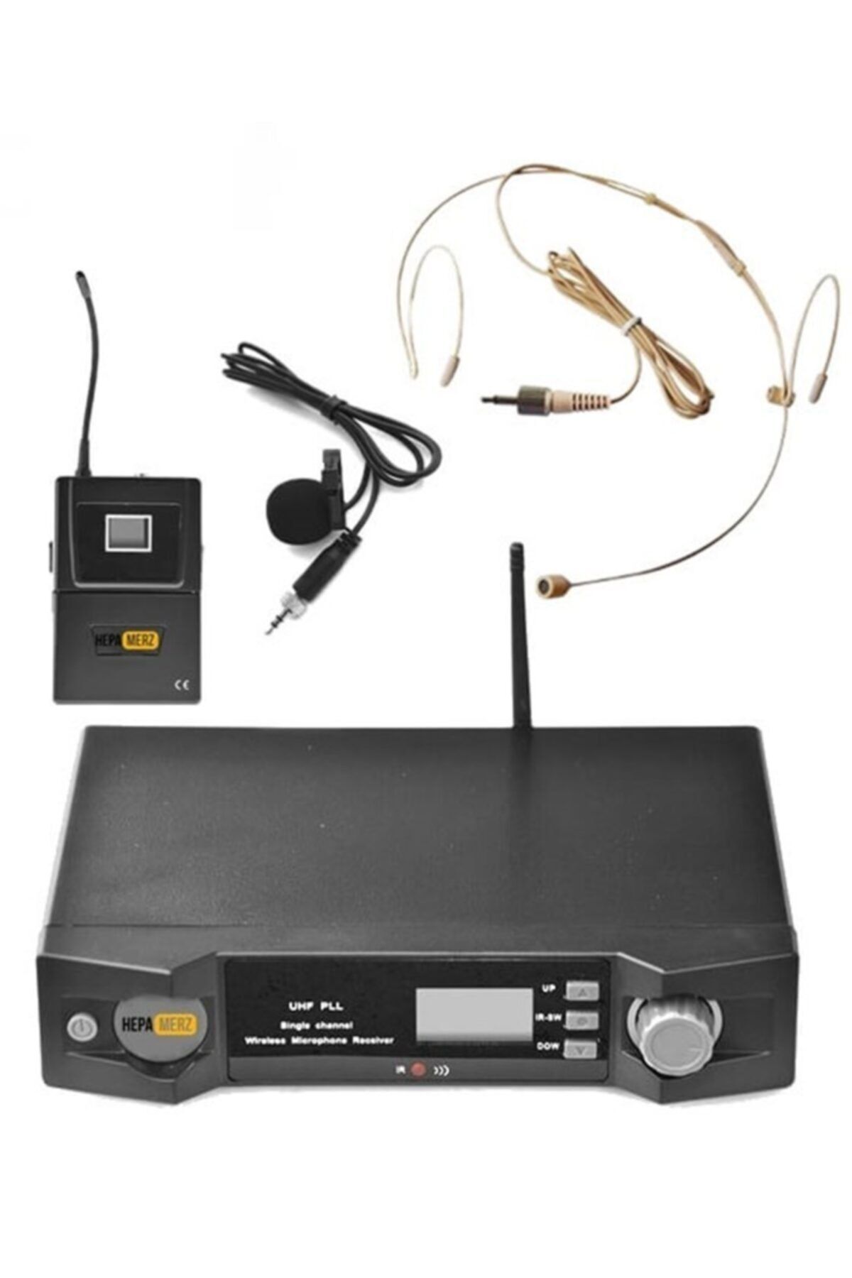 Hepa-Merz Hepa Merz Hm-8001h Dijital Uhf Kablosuz Headset Kafa Mikrofonu