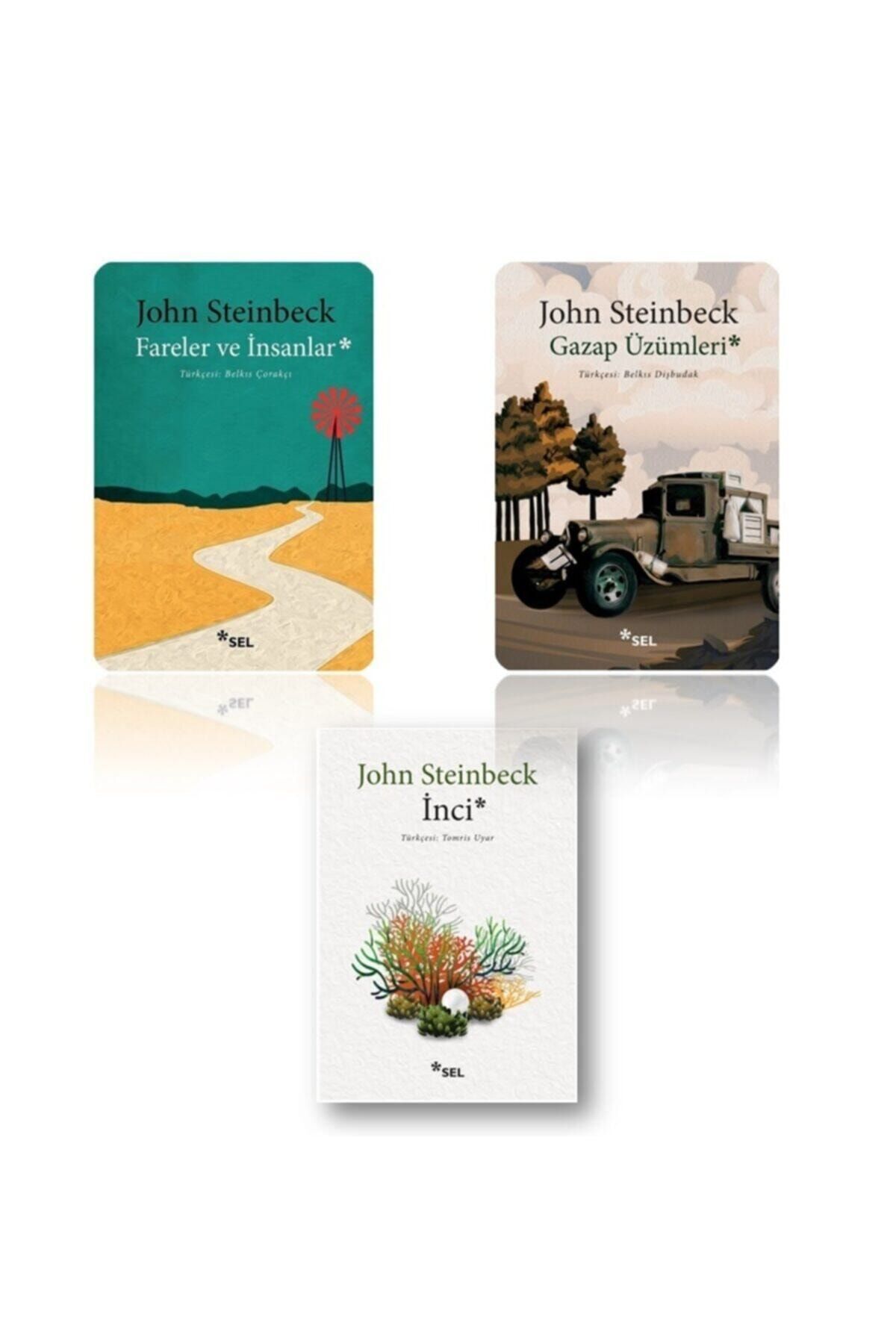 Sel Yayıncılık John Steinbeck - Fareler Ve Insanlar - Gazap Üzümleri - Inci (3 Kitap)