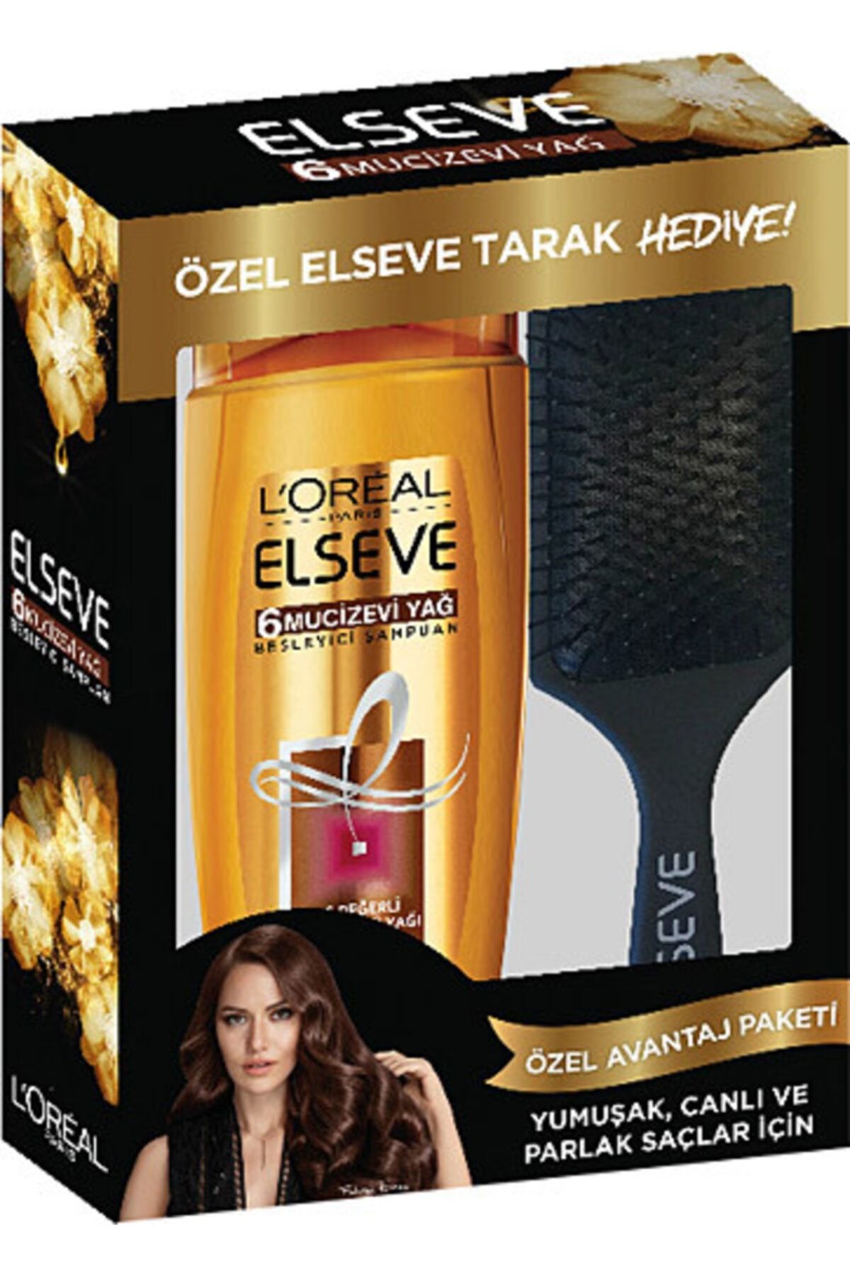 Elseve 6 Mucizevi Yağ Şampuan 450 ml + Tarak Hediyeli