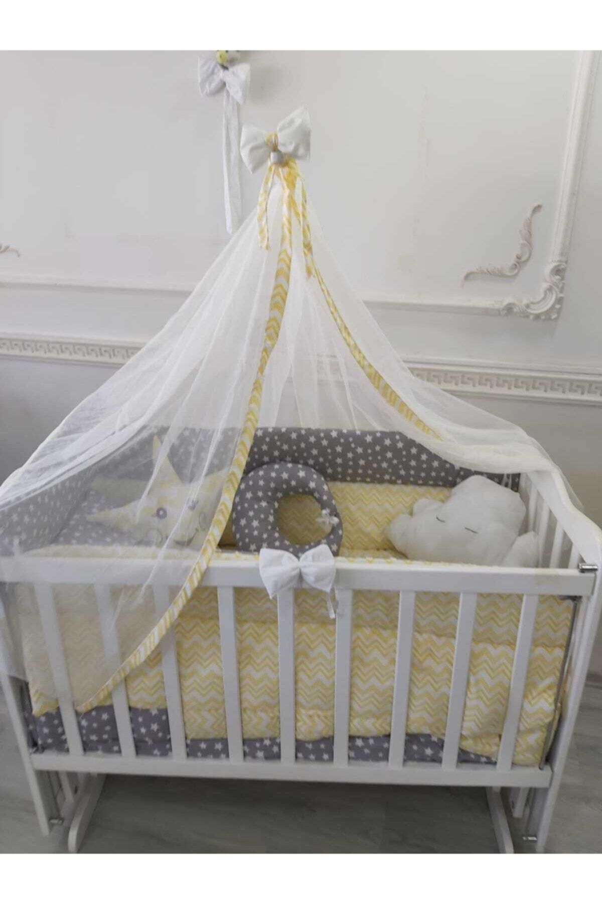babyen1 60*120 Bebek Uyku Seti Cibinlik Askı(BEŞİK DAHİL DEĞİLDİR)