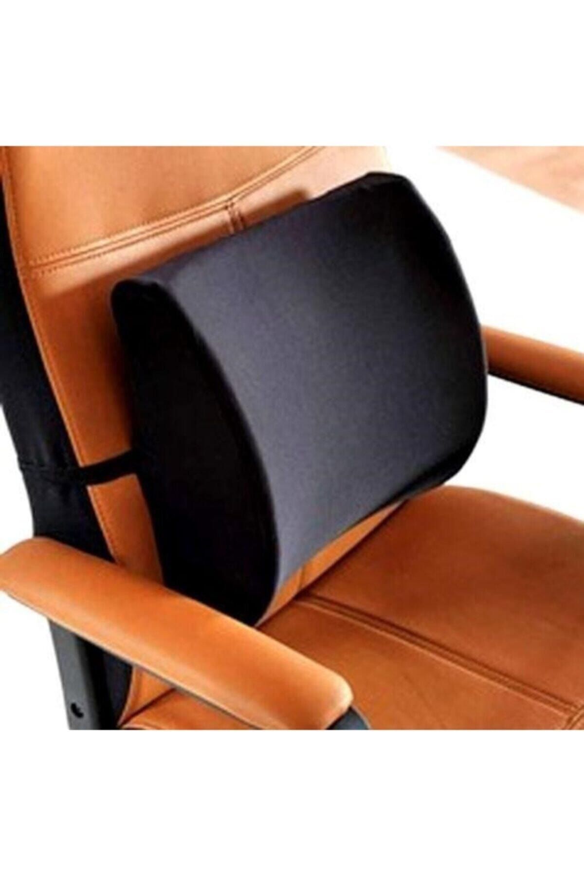 Genel Markalar Unisex Siyah Alf Grup Ortopedik Koltuk Minderi Araç Sandalye Bel Sırt Desteği Bel Dik Duruş Destek