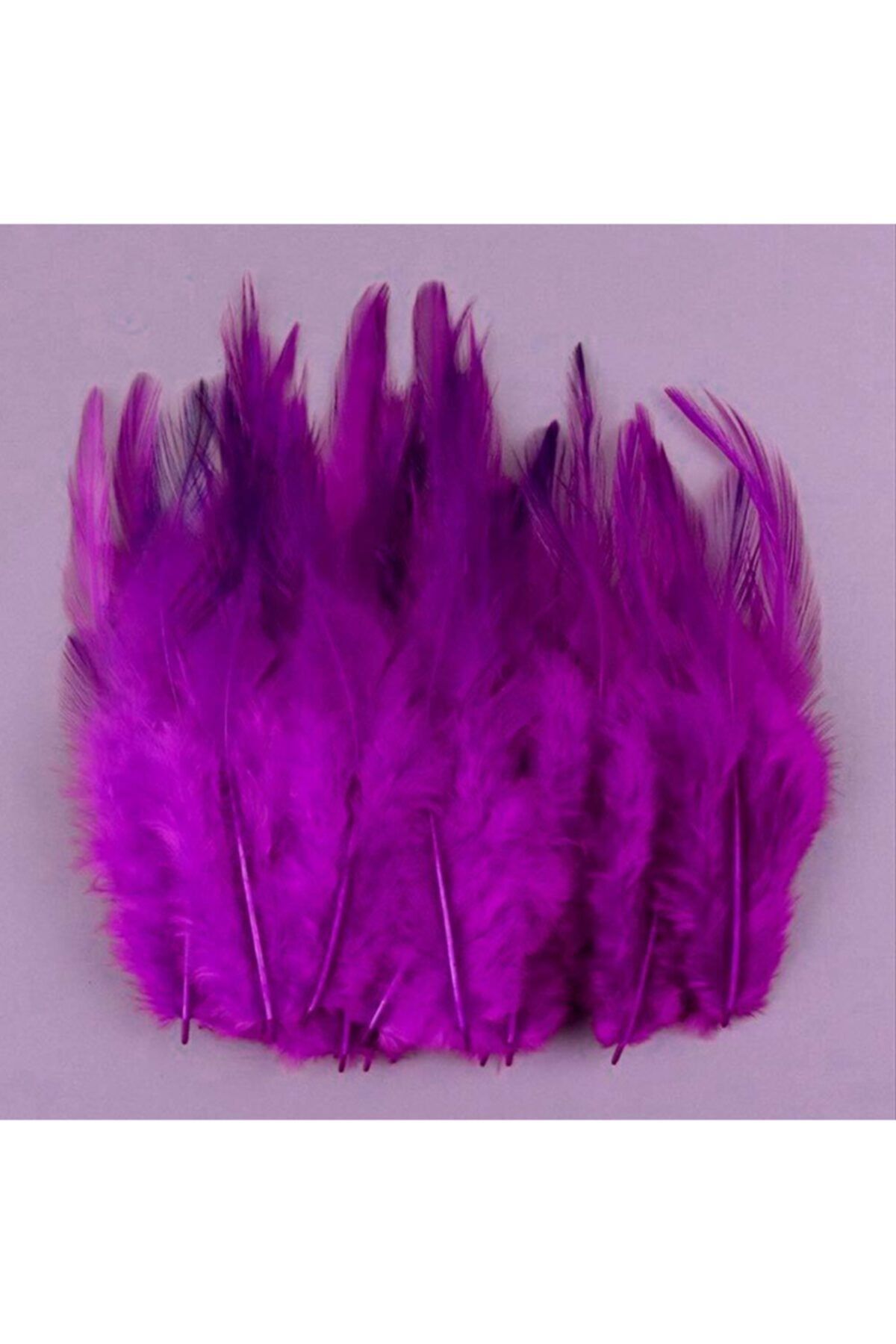Aker Hediyelik 100lü Kuş Tüyü 15x2 100 Adet Şalgam Kuş Tüyü Dekoratif El Işi Süsleme Malzemeleri