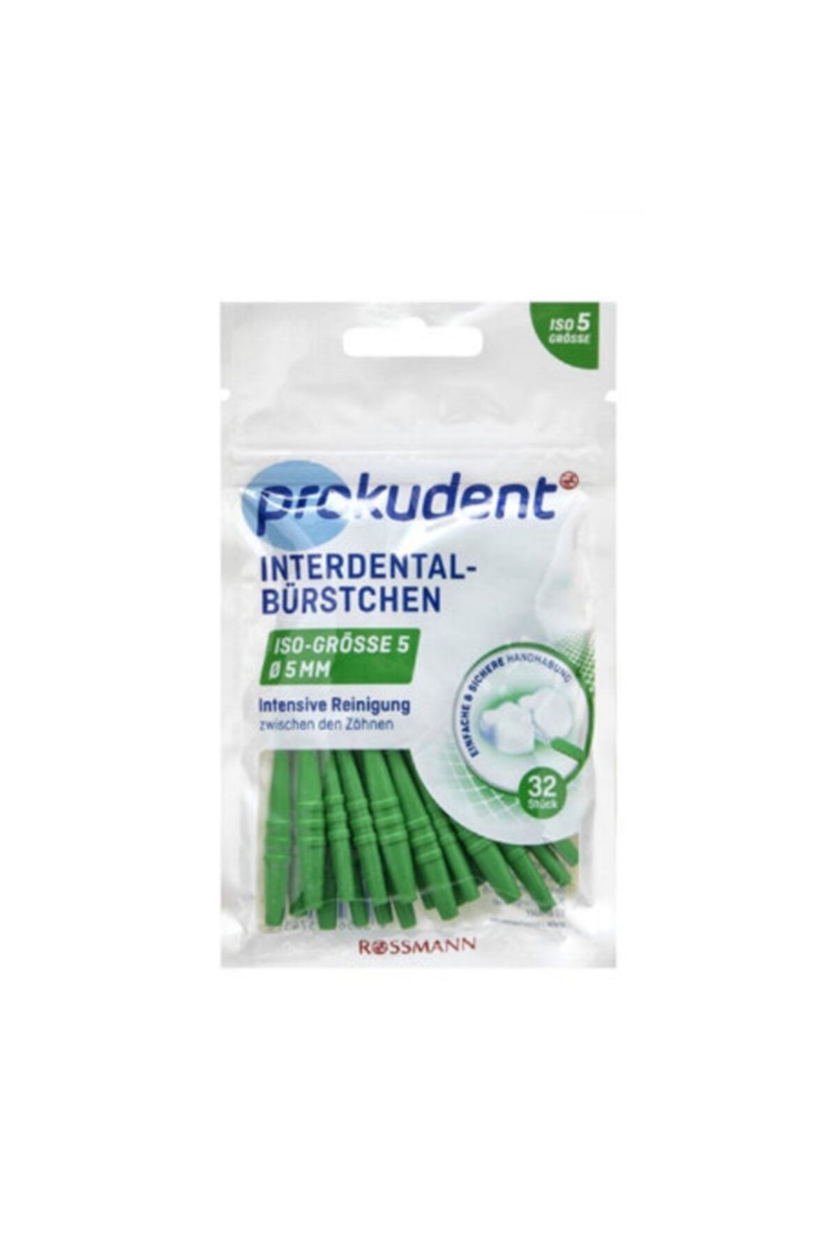 Prokudent Diş Ara Arayüz Fırçası Iso 5 32 Parça Dış Çap: 3,5 Mm - Tel Çapı: 0,7 Mm Yeşil