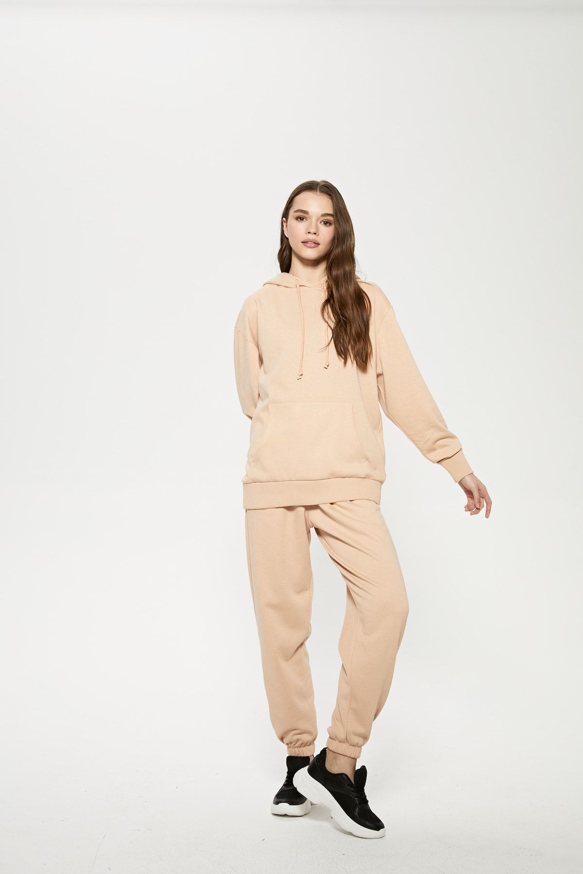 Eoselio Recycled Premium Quality High-waisted Jogger Ear-01 Desert