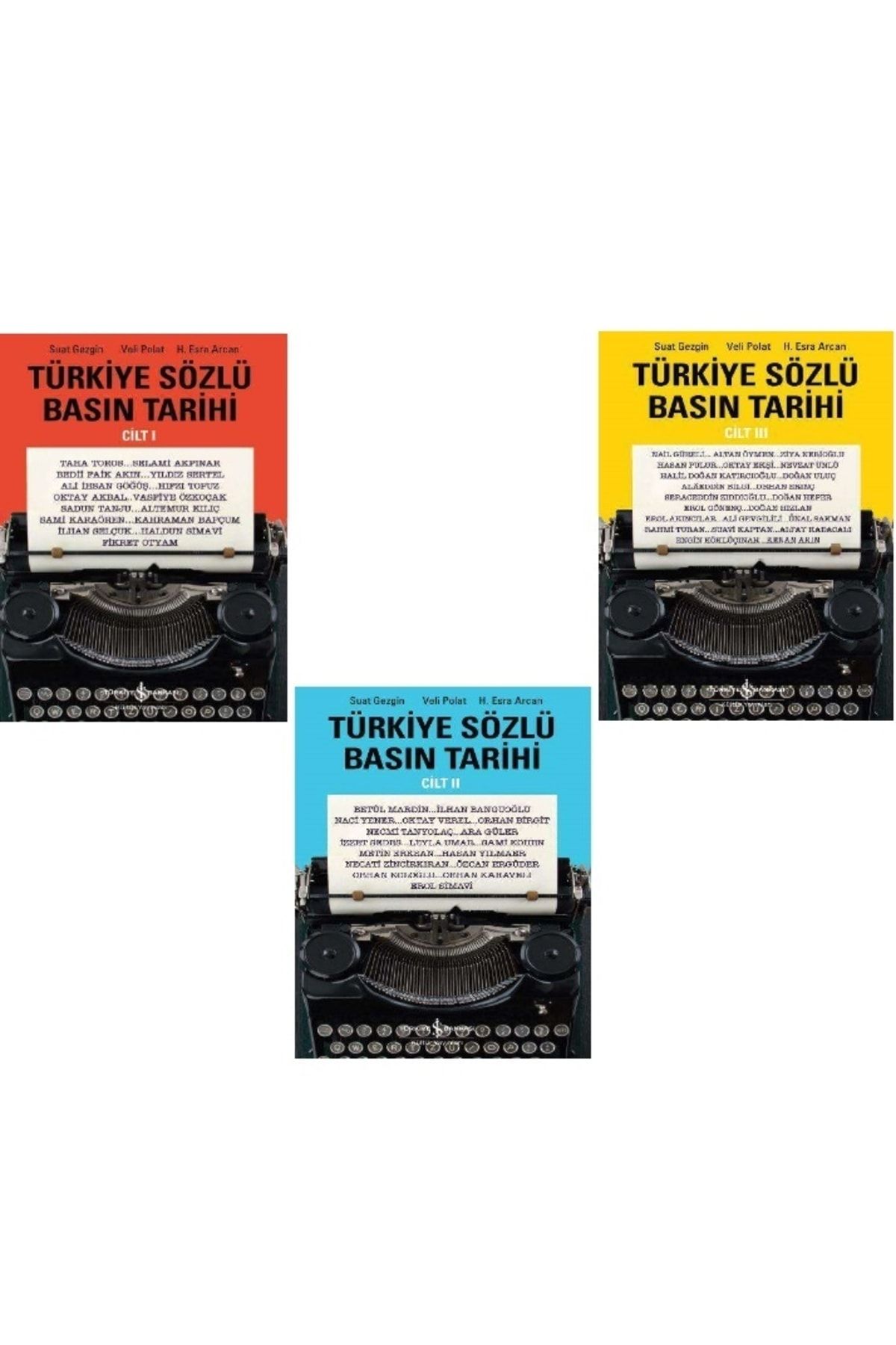Türkiye İş Bankası Kültür Yayınları Türkiye Sözlü Basın Tarihi / 3 Cilt Set - Suat Gezgin, Veli Polat, H. Esra Arcan