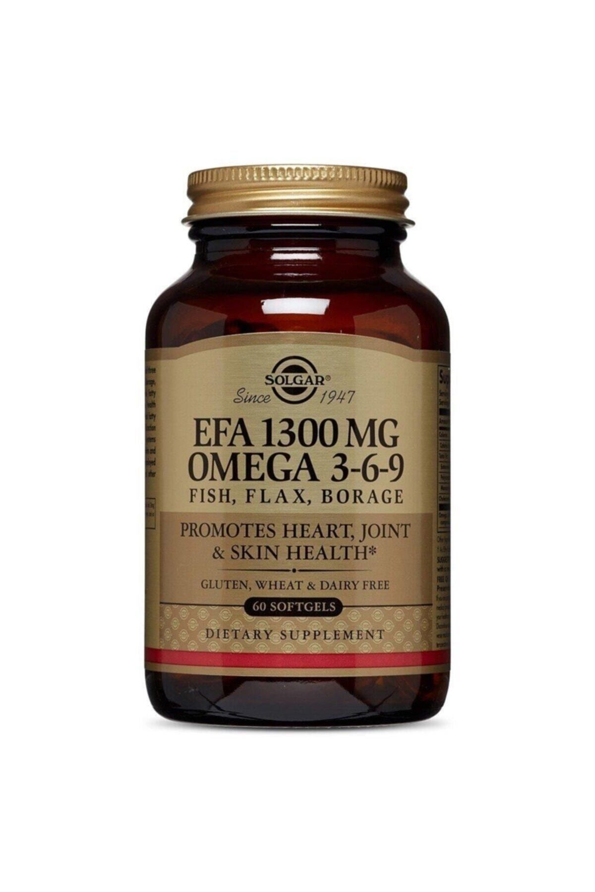 Solgar Efa 1300 mg Omega 3-6-9 Fısh Flax Borage