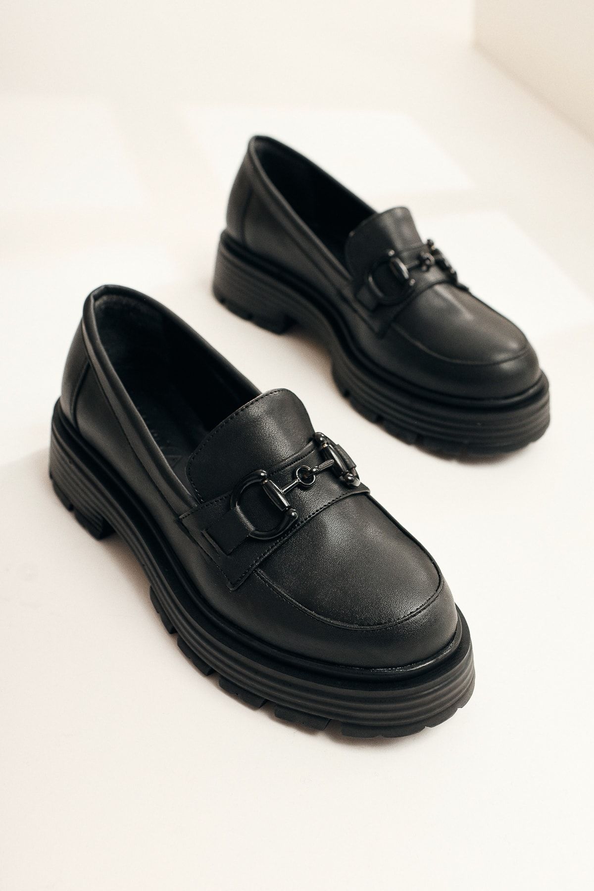 Limoya Ann-lois Siyah Toka Detaylı Oxford Ayakkabı