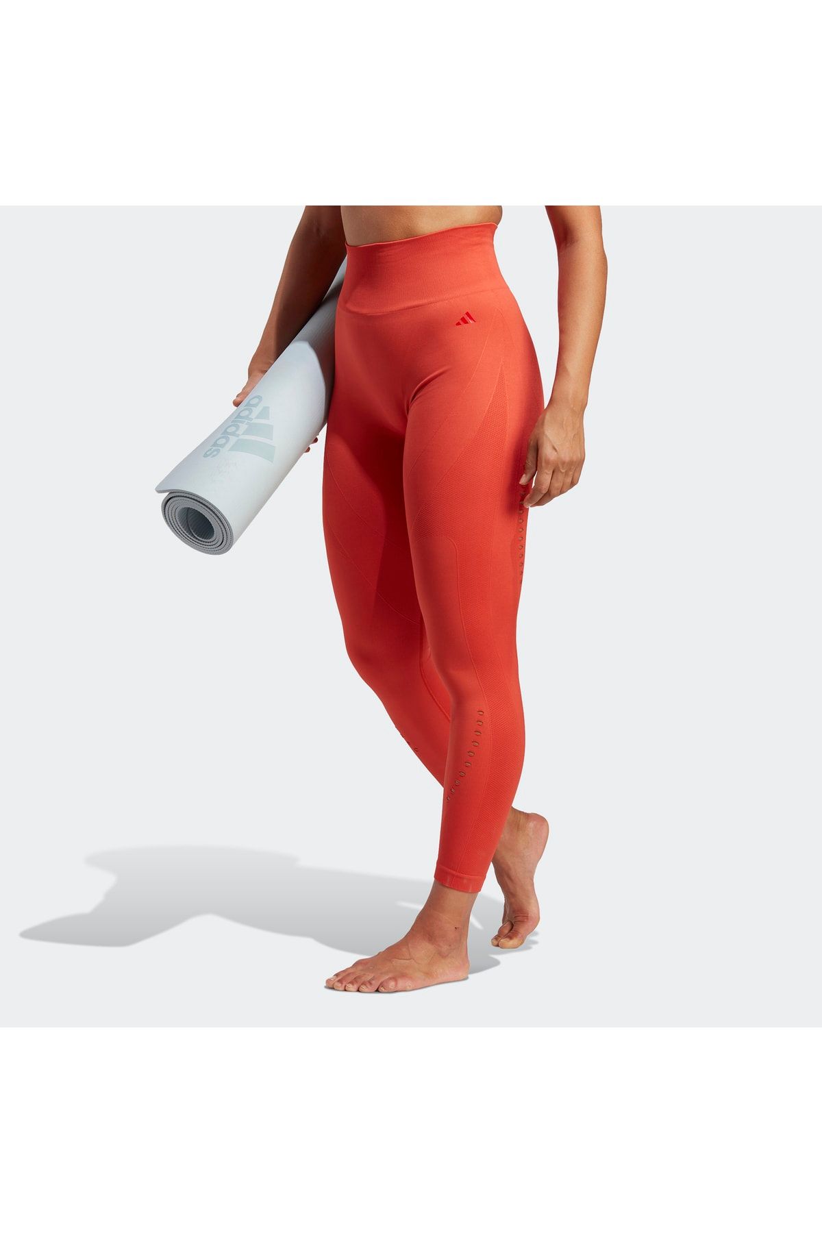 adidas Seamless 7/8 Kadın Kırmızı Yoga Taytı (hr9580)