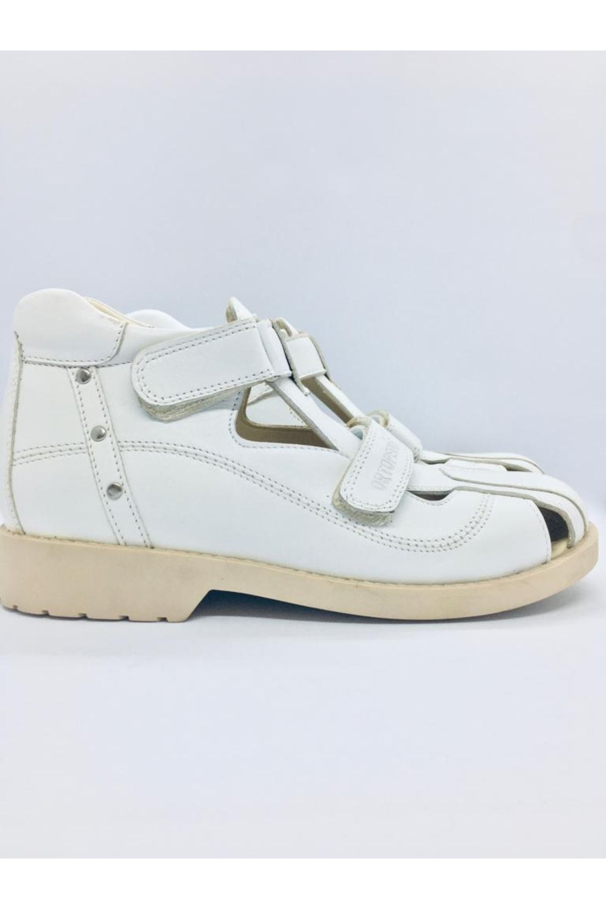 ortopedia Ortopedik Deri Çocuk Unisex Sandalet 636 - Beyaz