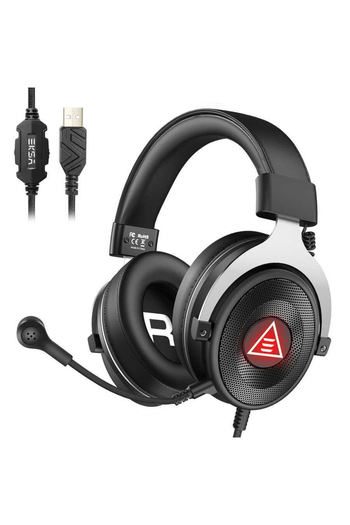 Genel Markalar E900 Plus Gaming Kulaklık Oyuncu Kulaklığı 7.1 Surround Usb & 3.5 Mm Çıkarılabilir Mikrofon